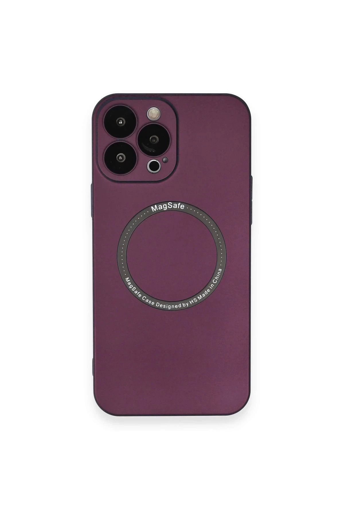 Vita Premio BFS iPhone 13 Pro Max Kılıf Jack Magneticsafe Lens Silikon - Mürdüm