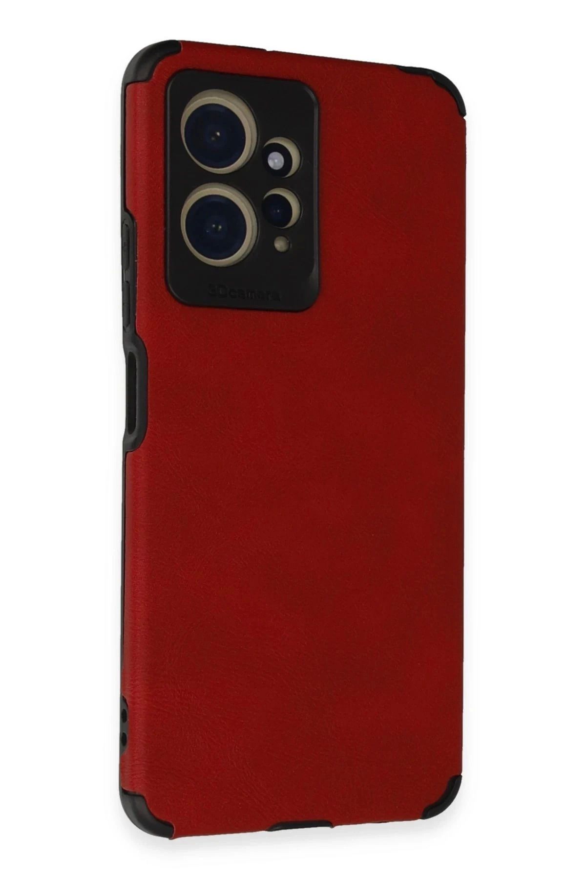 Vita Premio BFS Xiaomi Redmi Note 12 4G Kılıf Loop Deri Silikon - Kırmızı