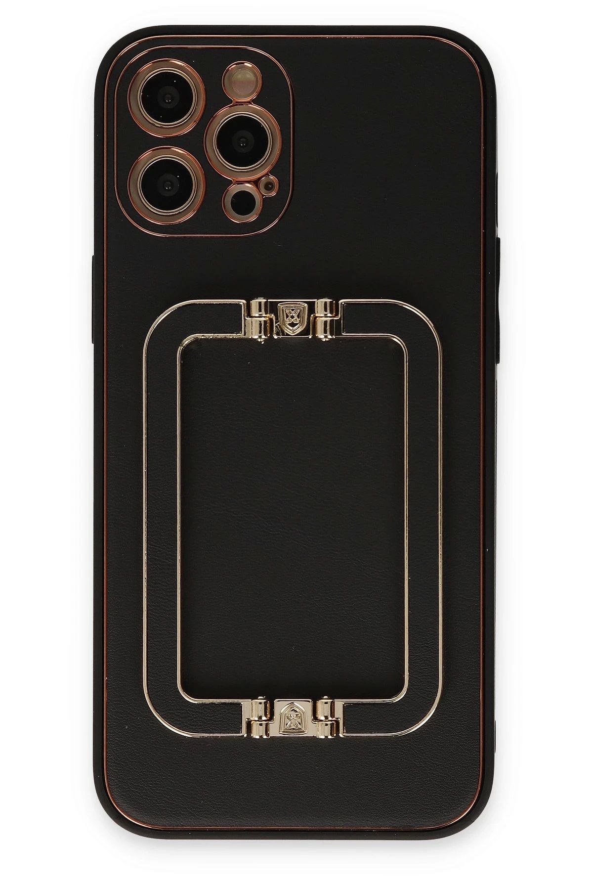 Vita Premio BFS iPhone 12 Pro Kılıf Coco Elit Kapak - Siyah