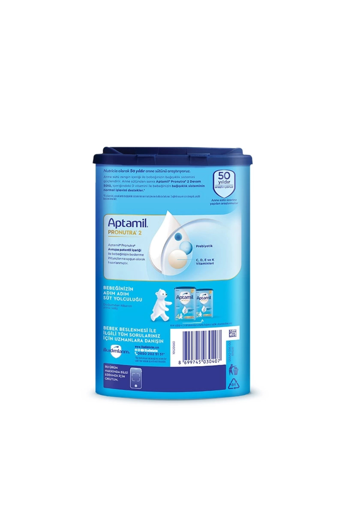 Belle Fusion Mey İthalat® Devam Sütü Maması No2 6-9 Ay 800 Gr fotoğrafı 2 (önizleme)