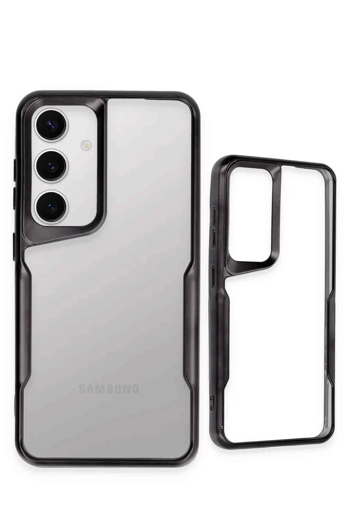 Vita Premio BFS Samsung Galaxy S25 Kılıf Boyi Silikon Kapak - Titan Gri