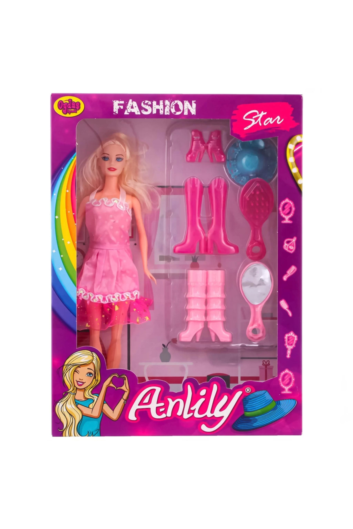 عروسک جعبه بسته‌بندی‌شده Bfs Anlily Fashion Star به همراه لوازم جانبی