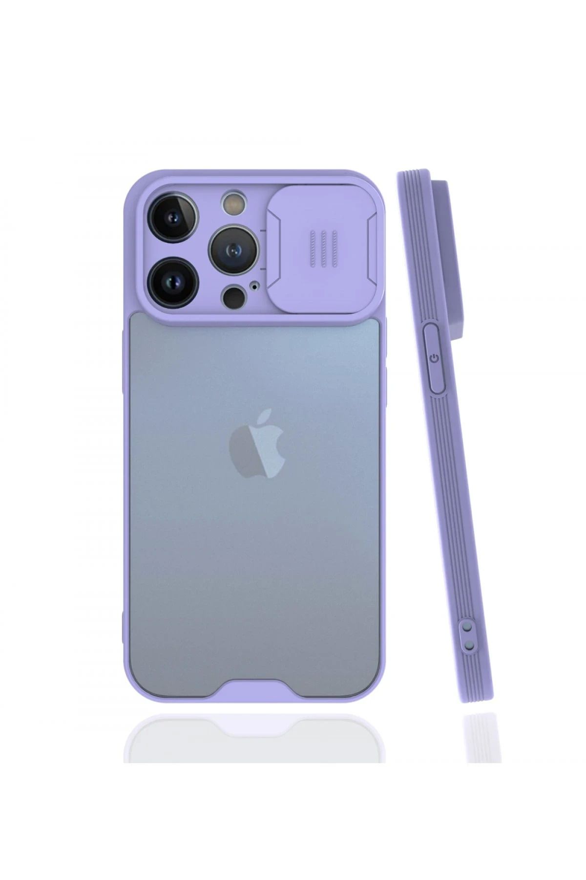 Vita Premio BFS iPhone 13 Pro Kılıf Platin Kamera Koruma Silikon - Lila