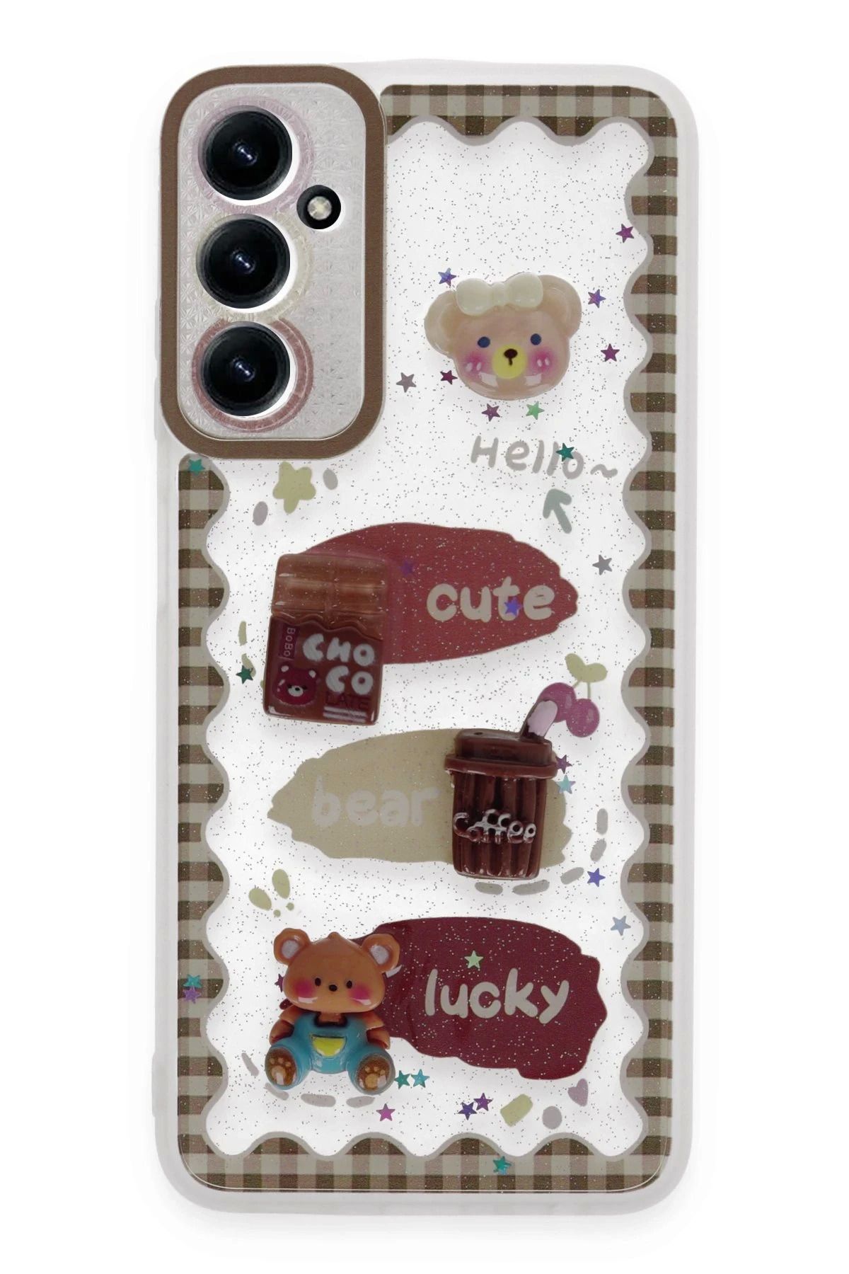 Butik BFS Samsung Galaxy A05S Kılıf Sweet Desenli Silikon Kapak - Şeffaf