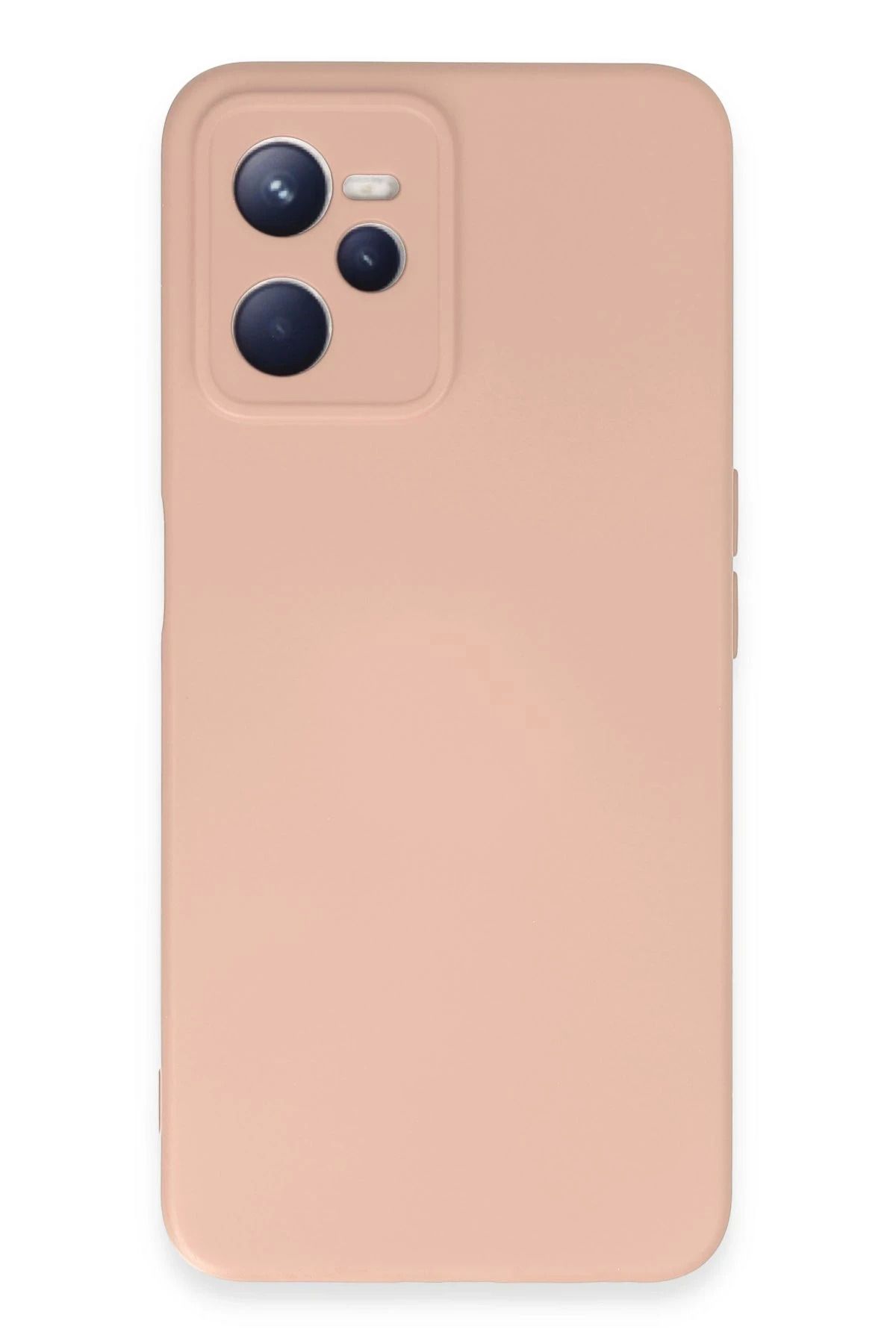 Vita Premio BFS Realme C35 Kılıf Nano içi Kadife Silikon - Pudra