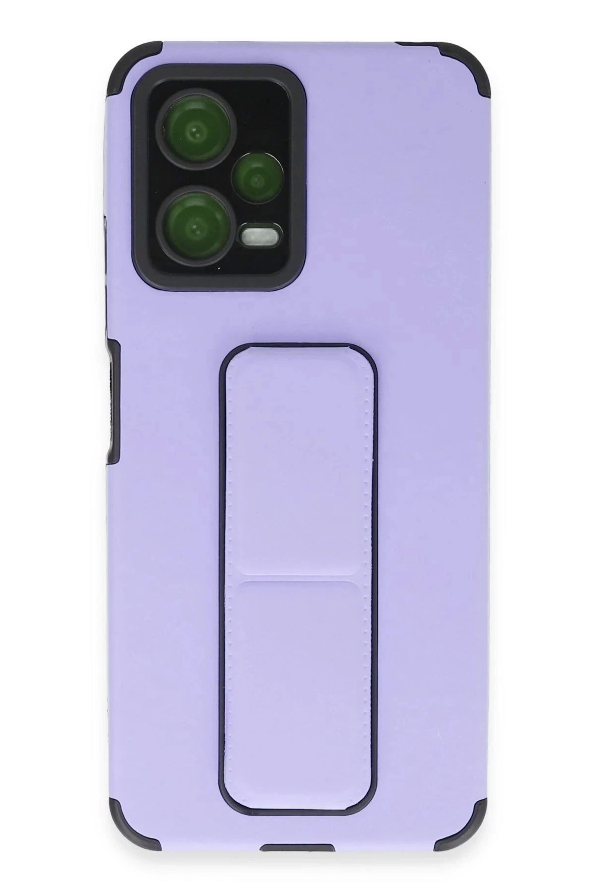 Vita Premio BFS Xiaomi Poco X5 5G Kılıf Mega Standlı Silikon - Lila