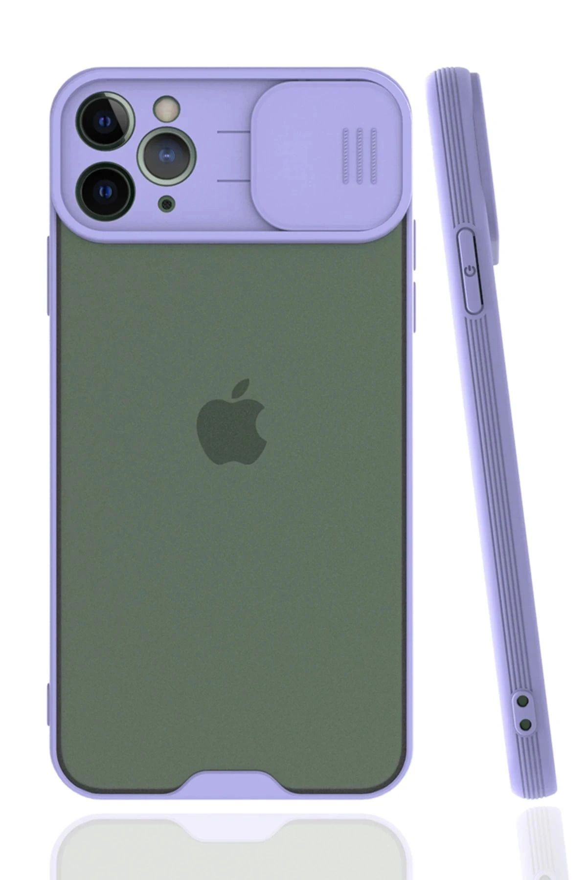 Vita Premio BFS iPhone 11 Pro Kılıf Platin Kamera Koruma Silikon - Lila