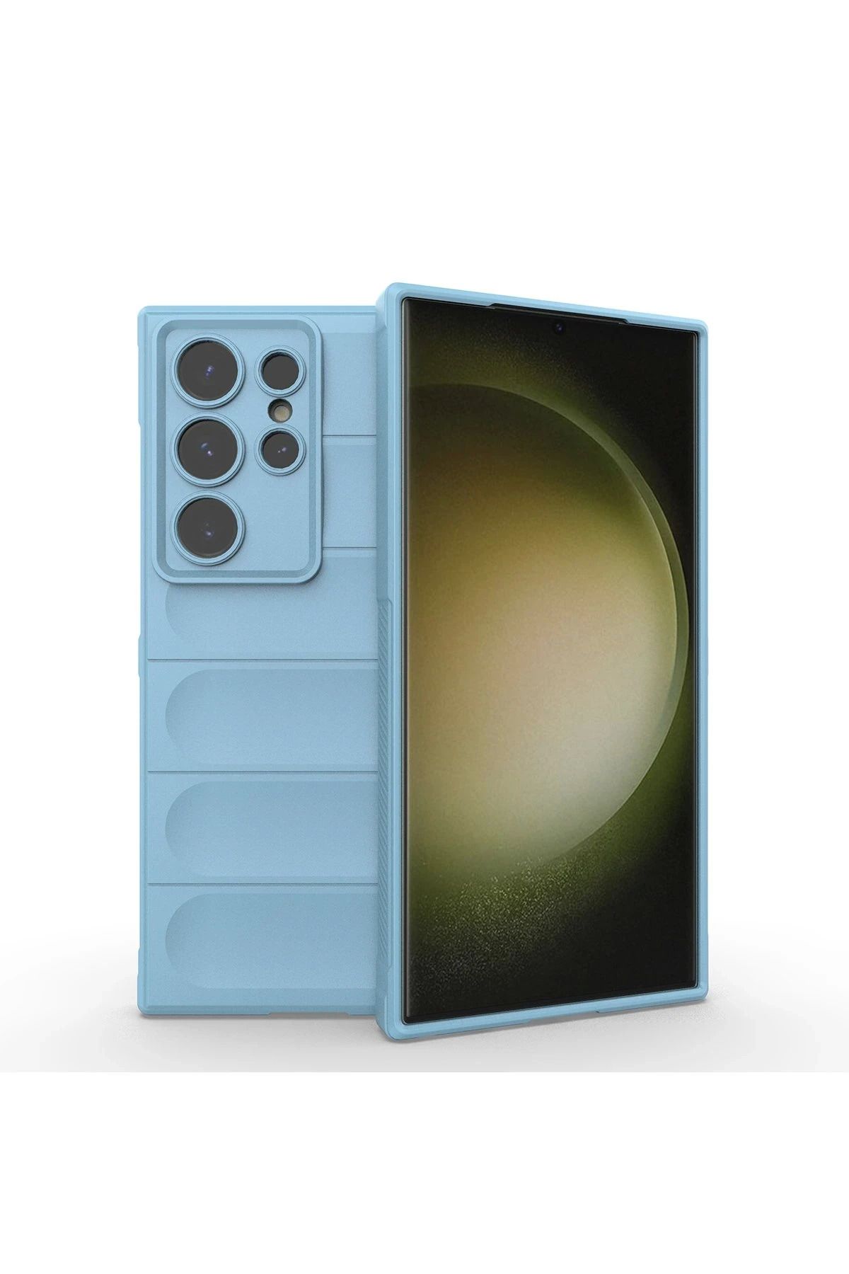 Butik BFS Samsung Galaxy S24 Ultra Kılıf Optimum Silikon - Sky Blue