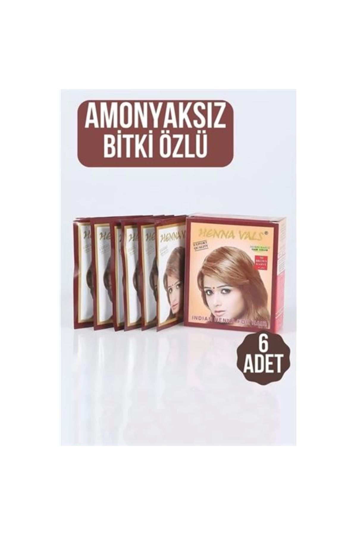 Vita Premio BFS Kahverengi Amonyaksız Bitki Özlü 6 Lı Paket Saç Kınası