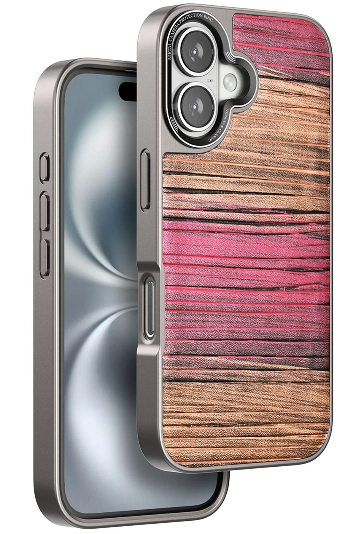 Butik BFS iPhone 16 Wave Kapak - Pembe