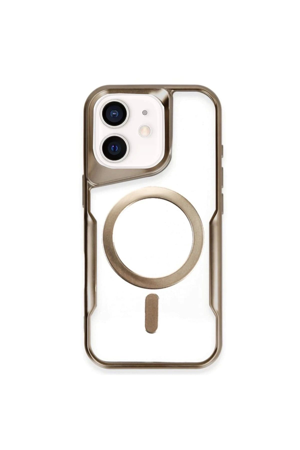 Vita Premio BFS iPhone 11 Kılıf Boyi Magsafe Silikon Kapak - Çöl Titanyum