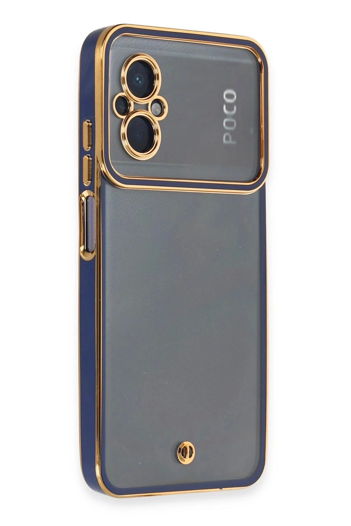 Vita Premio BFS Xiaomi Poco M5 Kılıf Liva Lens Silikon - Mavi