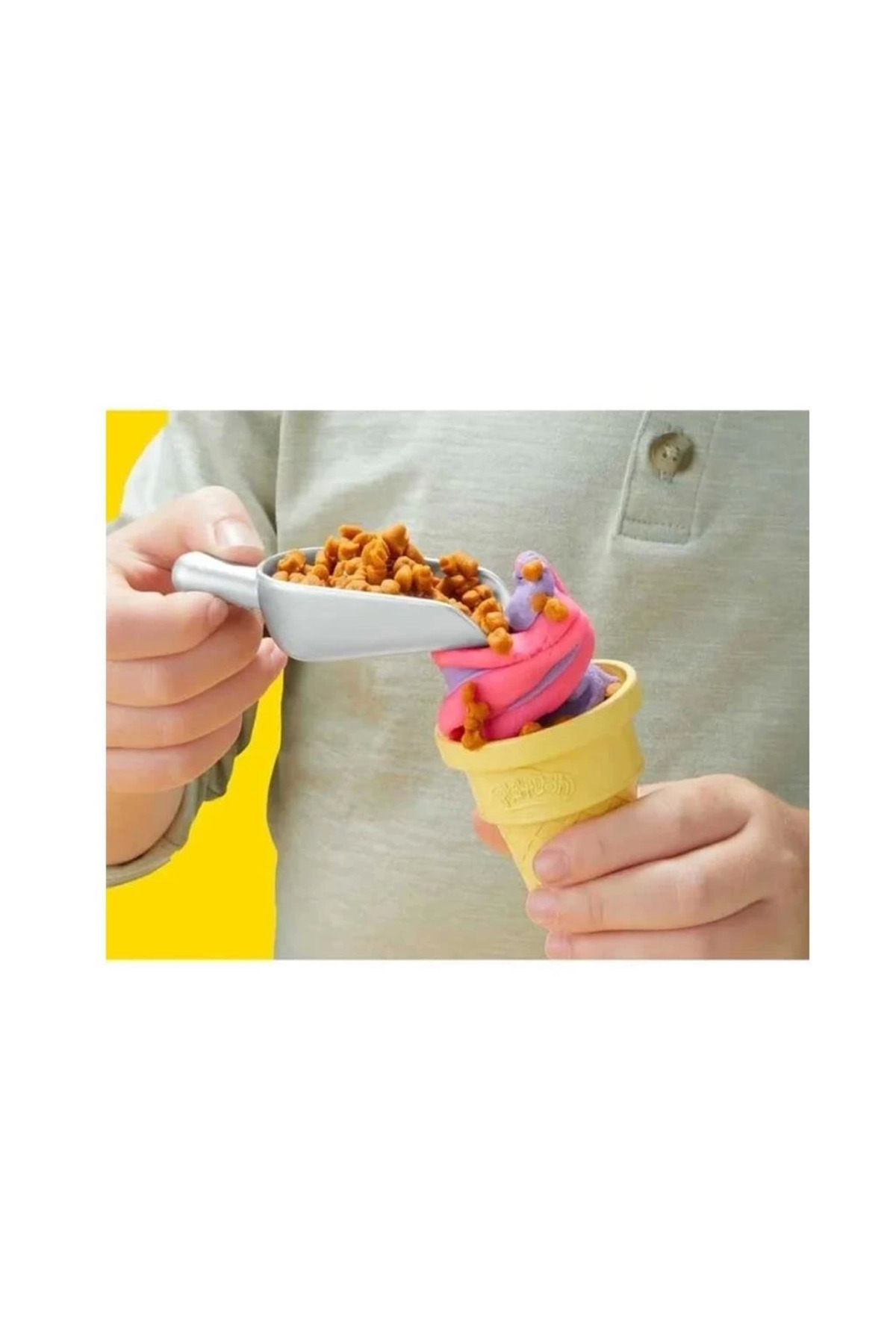 بِفز G0028 مجموعه بازی ساز بستنی رنگین‌کمانی پلی‌دو + ۳ سال