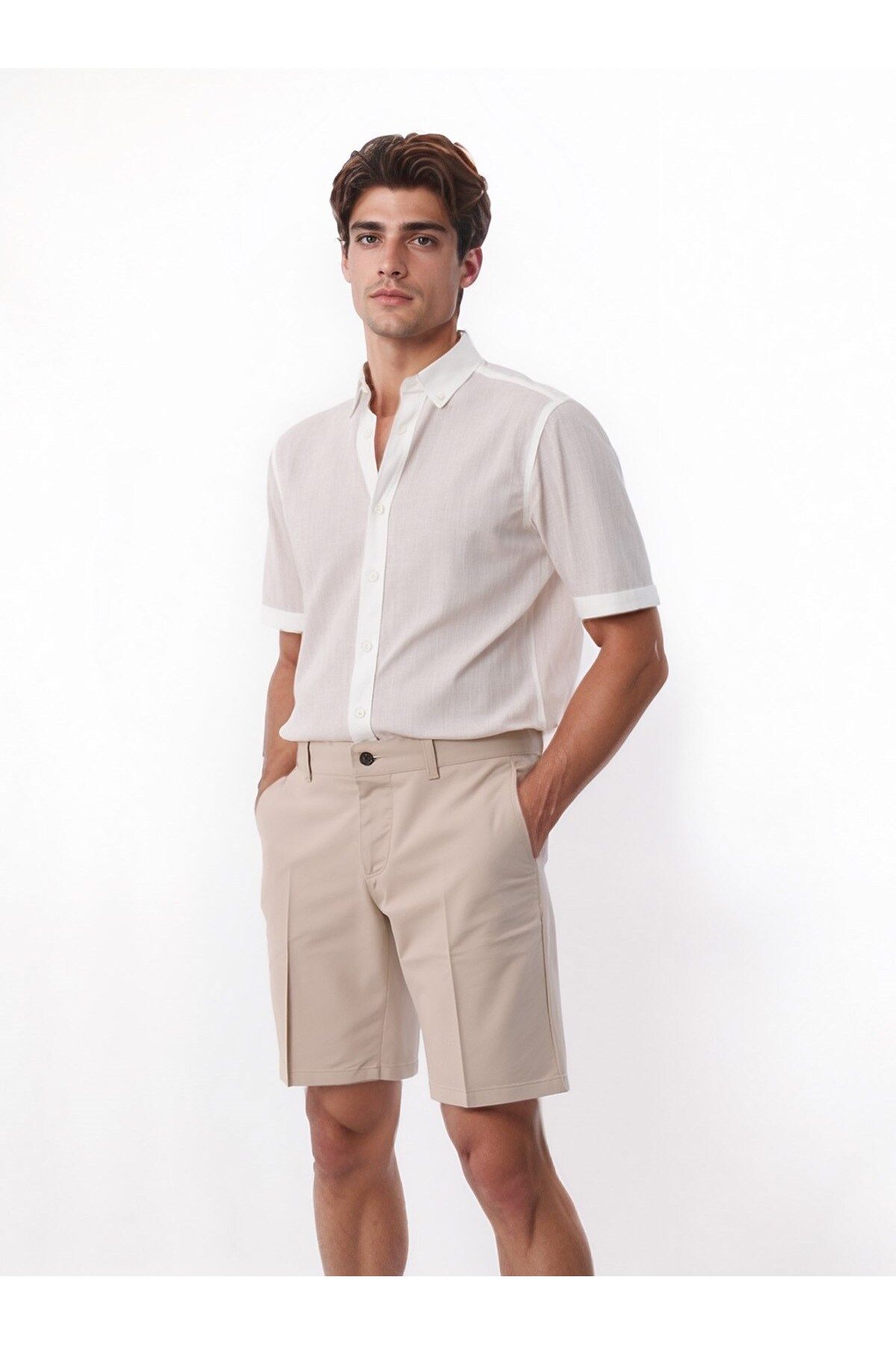 Velvarde VEVARDE /SLIM SHORT/ BEJ