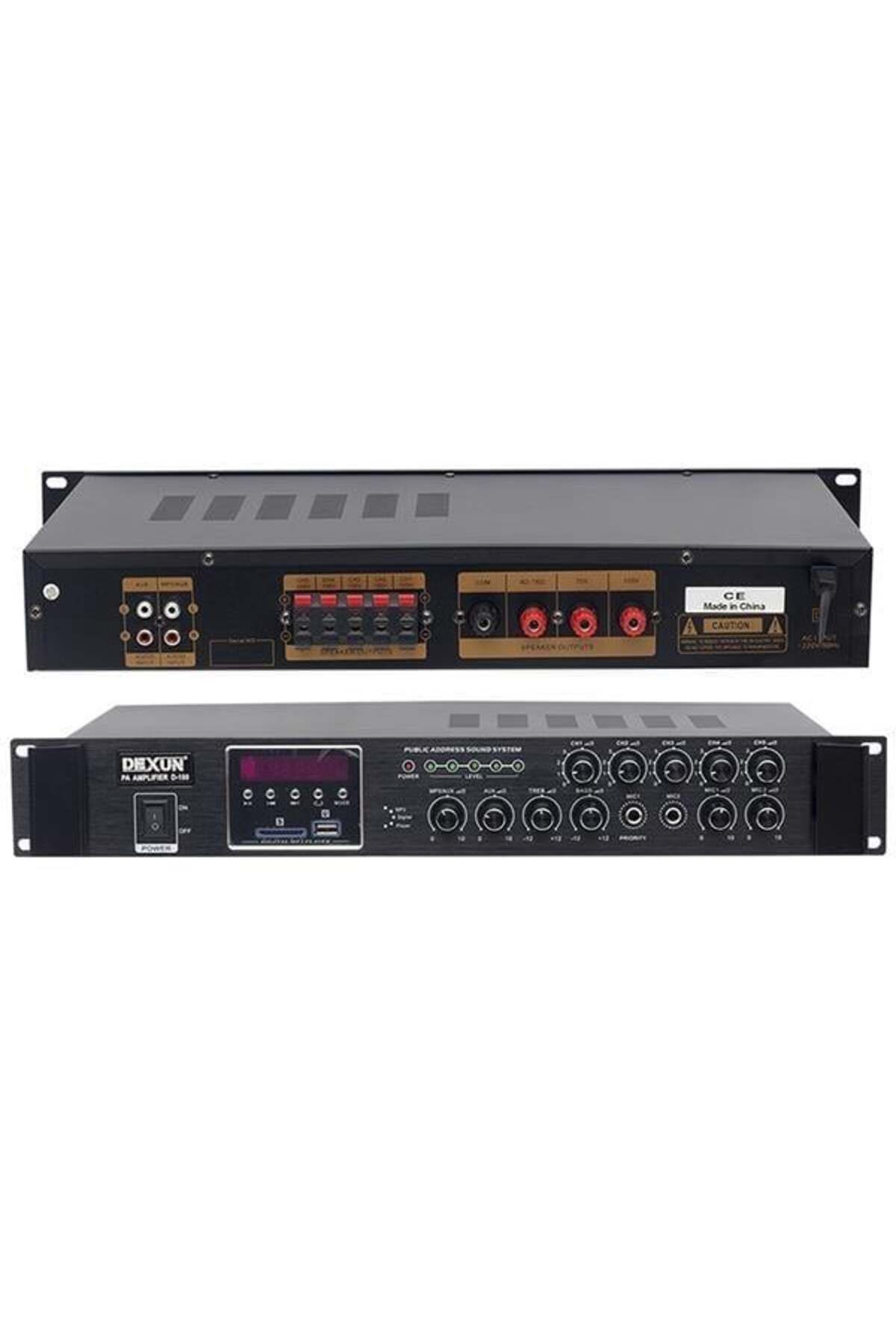 Roses Store Dexun D-100 60W Usb-Sd Girişli 100V Hat Trafolu Anfi