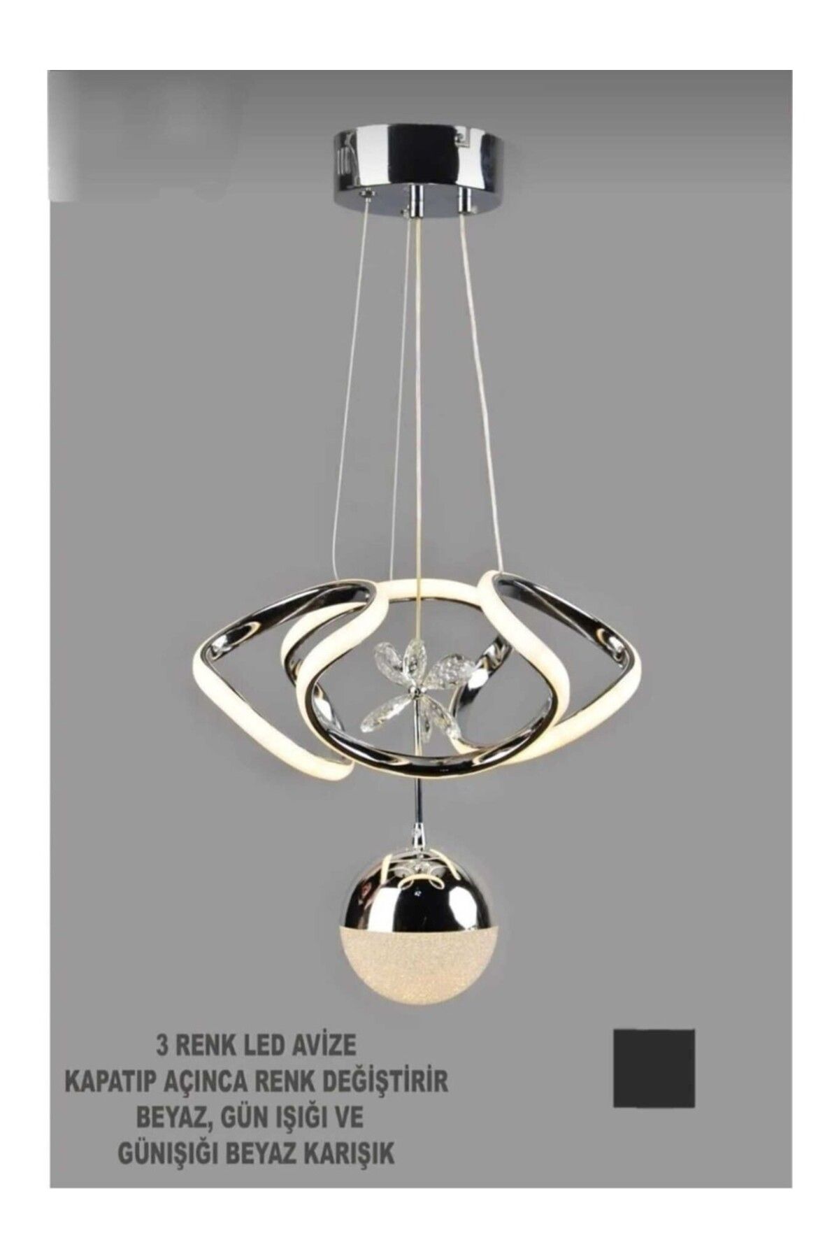 MEGPA Dron Tek Top Modern Sarkıt LED Avize - Gold