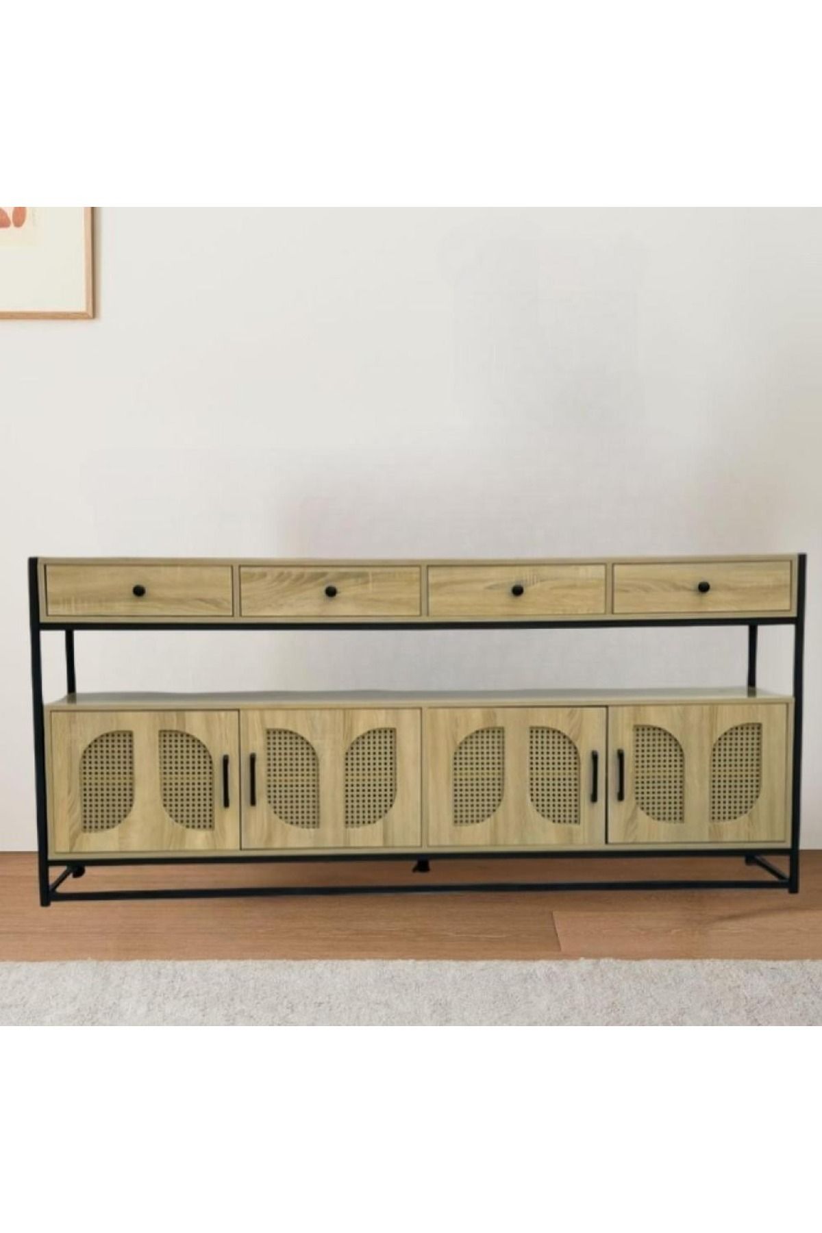 DEC20-Buffet cabinet with an elegant design and distinctive aesthetic touches 1