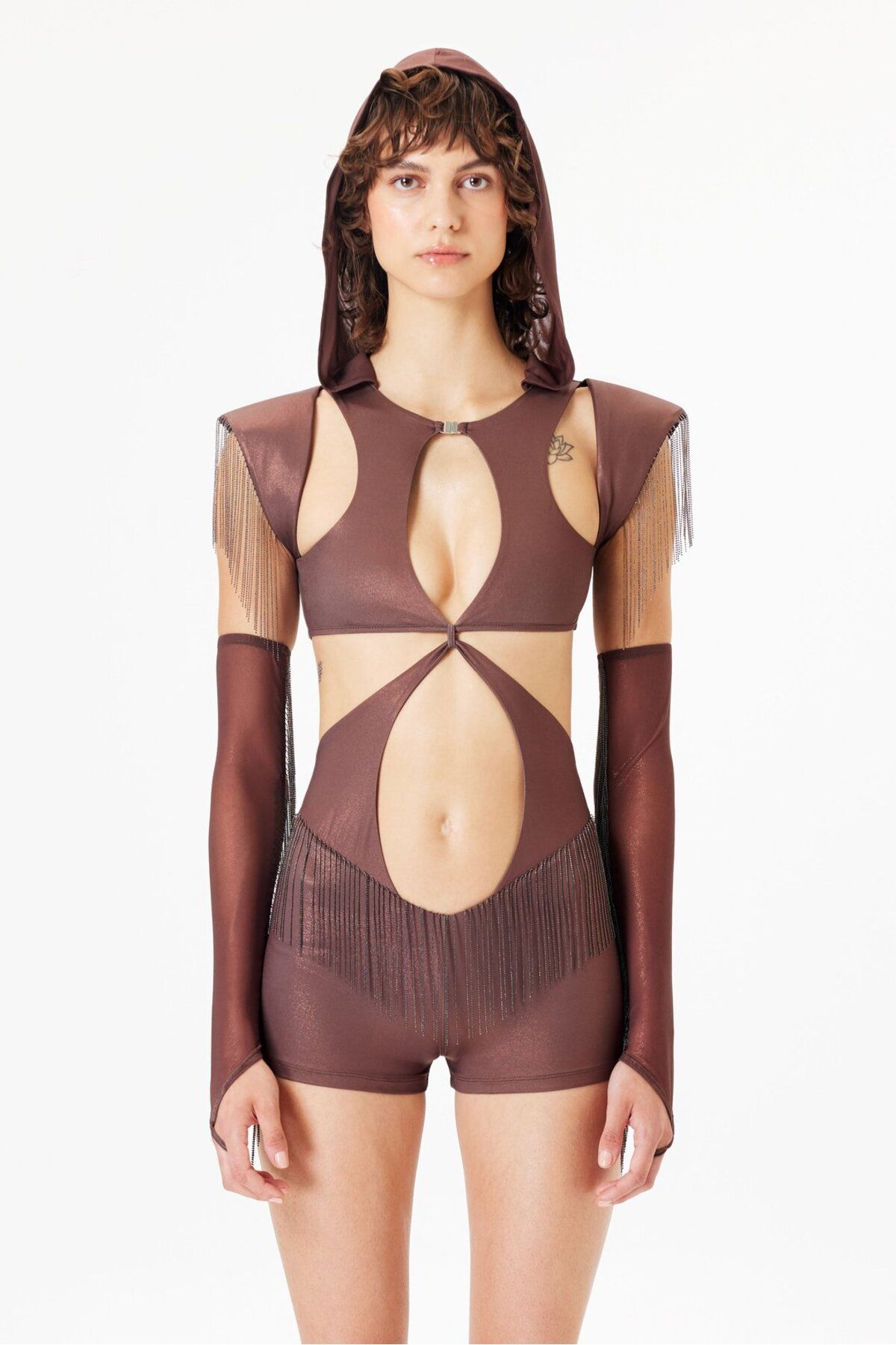 IAMNOTBASIC Artemis Playsuit - Kahverengi