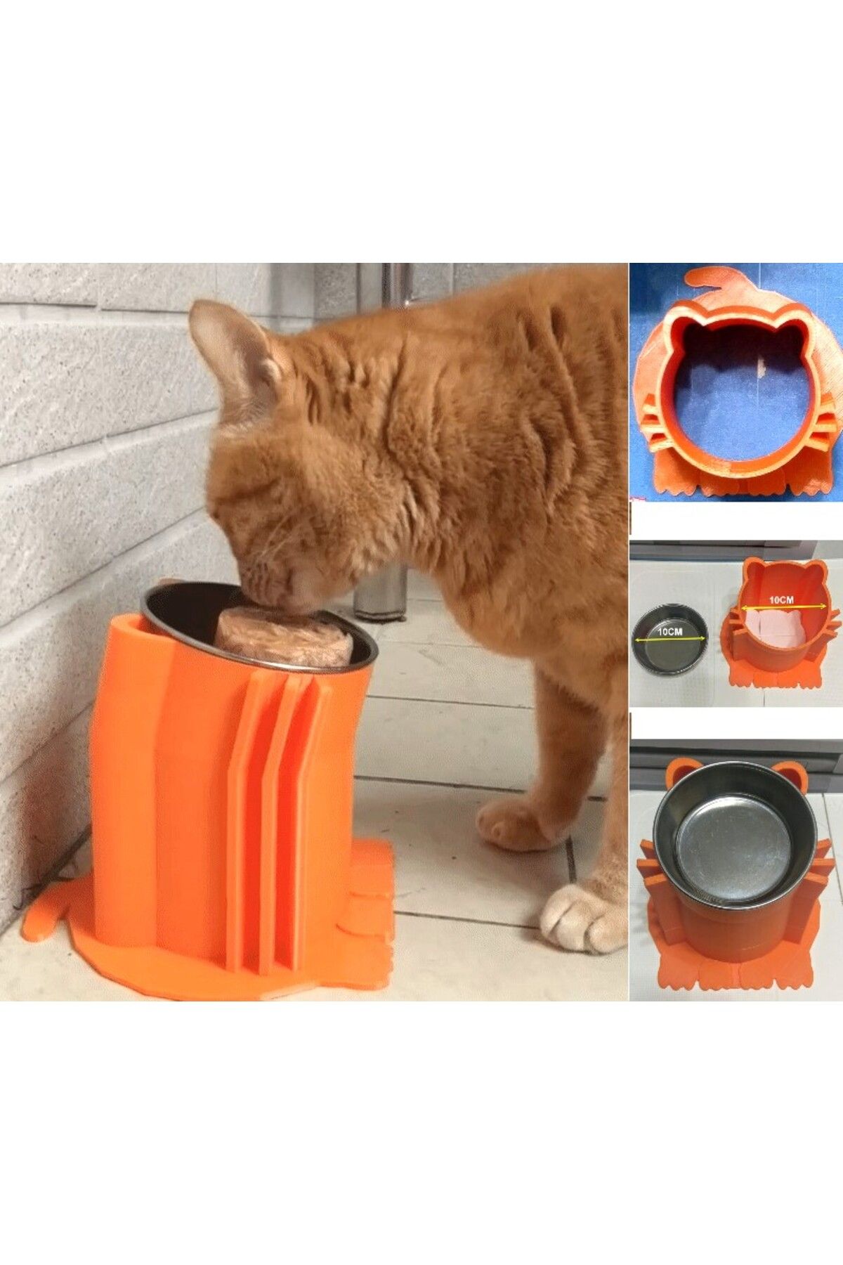 talaşoğlu Cat Food Kasesi Tutucu (D = 10cm)