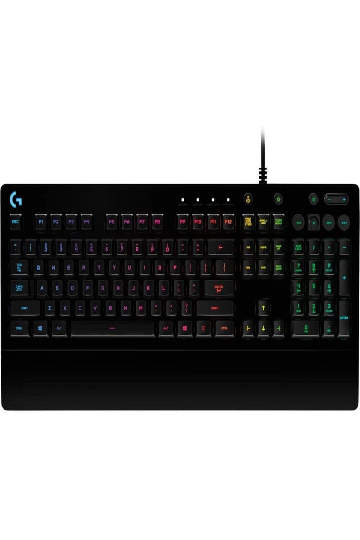 logitech-Gaming Keyboard with Dedicated Media Controls, Backlit Keys, Durable Spill-Resistant Design 1