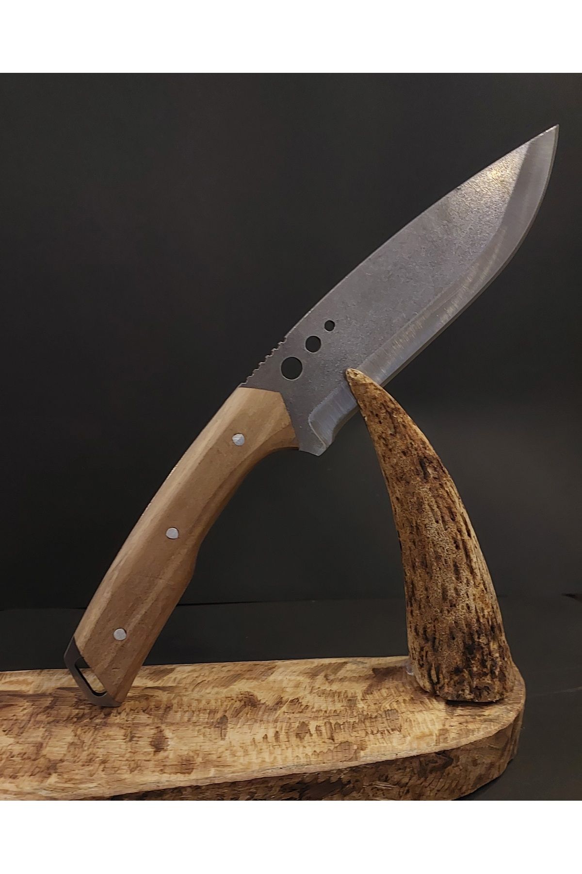 AdnDesing KAVİSLİ OVAL KAMP BIÇAK