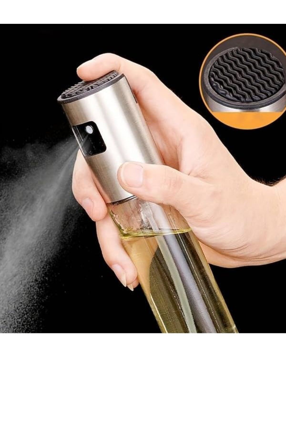 WENTER Pişirme için Yağ Püskürtücü, Mutfak için Sprey Şişesi 100ml Cam Şişeler Yemek Pişirme/Salata/Barbekü