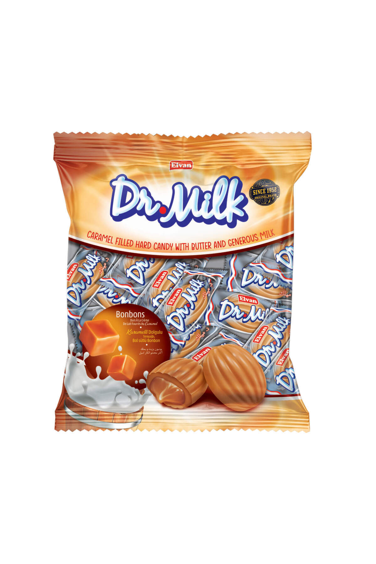 Elvan Bomboane Dr. Milk Cu Caramel 1000 Gr. (1 Pungă)