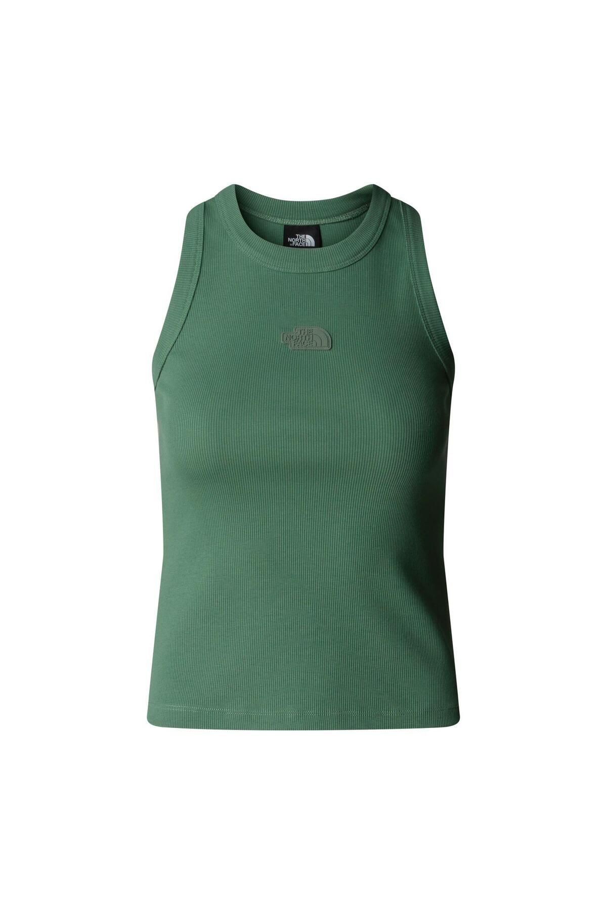 THE NORTH FACE Kadın SLIM RIB TANK Atlet Tişört NF0A8BVTHCH1 Su Yeşili-S