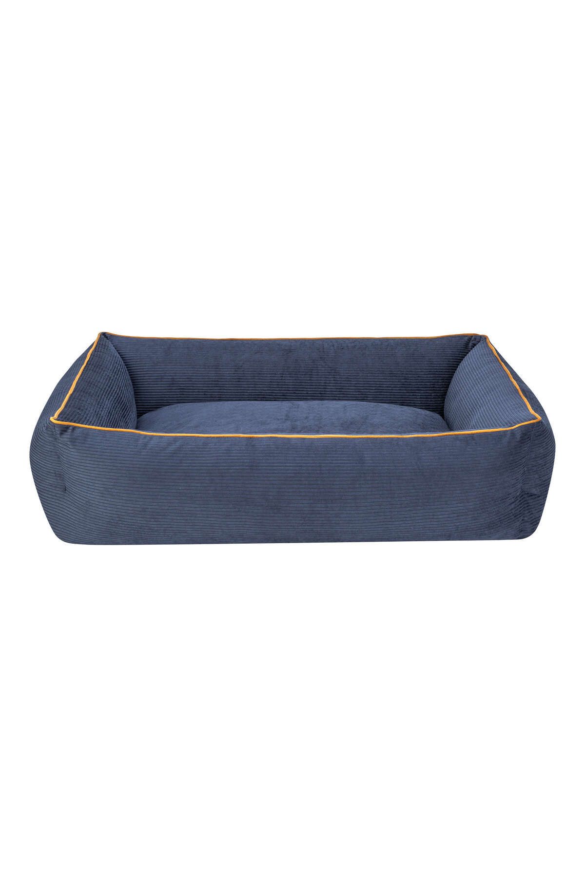 Pet Comfort Golf Köpek Yatağı Parliament Mavi w Hardal Biye M 90x70cm DRSTR