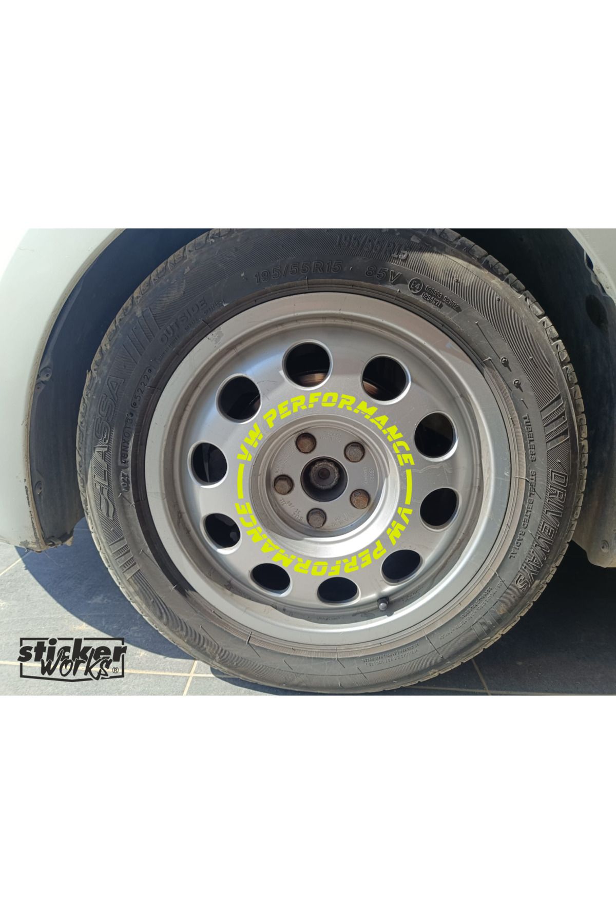Sticker Works Vw Performance Sticker Audi Hafif Jant Sticker - 4 Adet