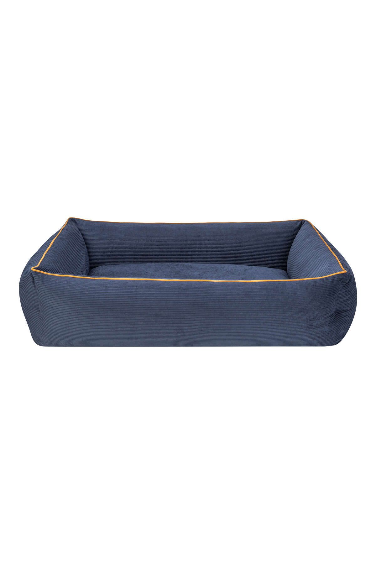 Pet Comfort Golf Köpek Yatağı Parliament Mavi w Hardal Biye L 105x80cm DRSTR