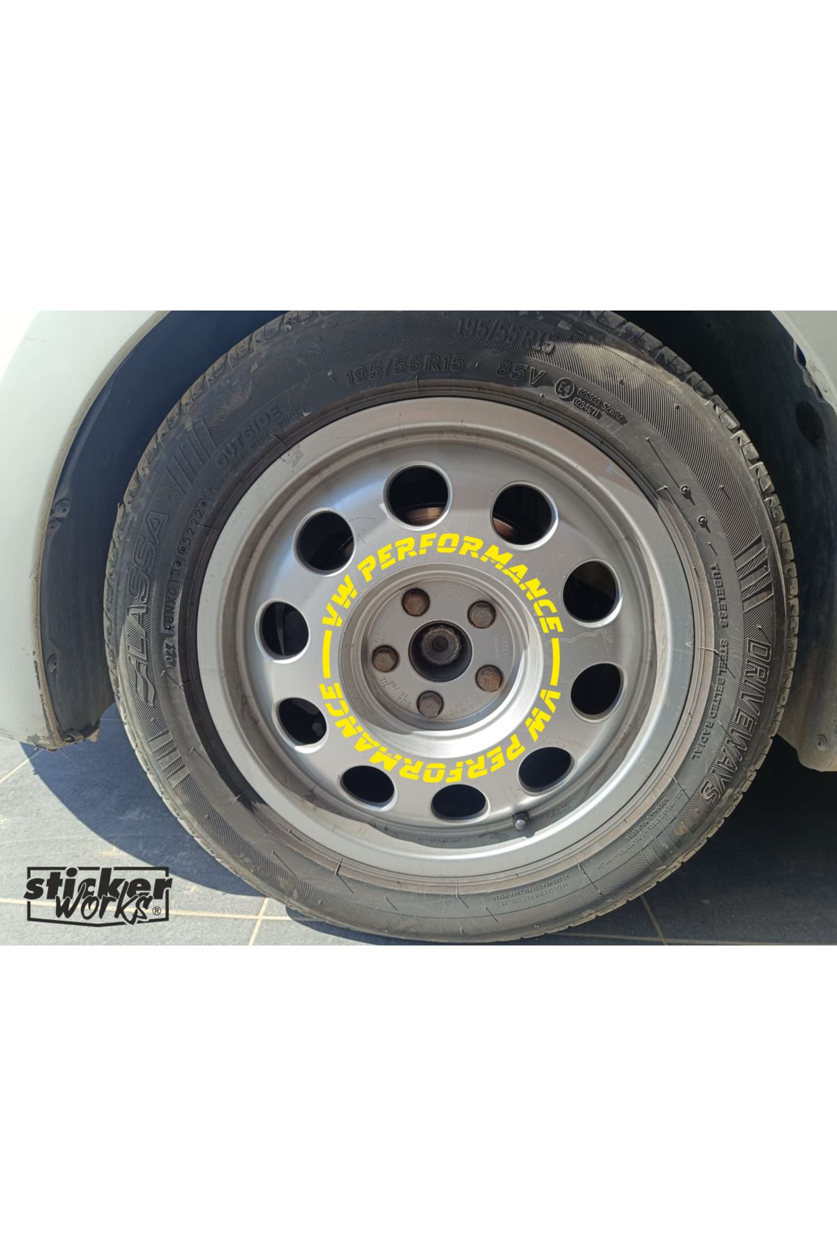 Sticker Works Vw Performance Sticker Audi Hafif Jant Sticker - 4 Adet