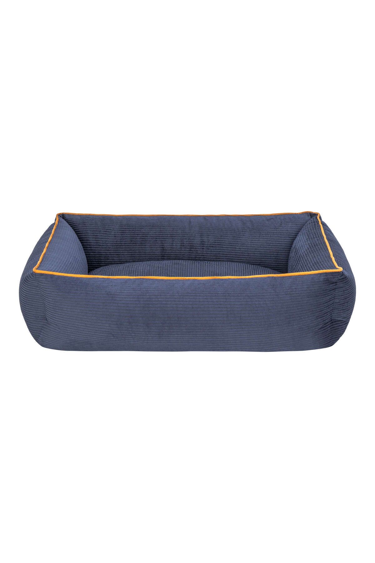 Pet Comfort Golf Kedi ve Köpek Yatağı Parliament Mavi w Hardal Biye S 75x60cm MXMPA