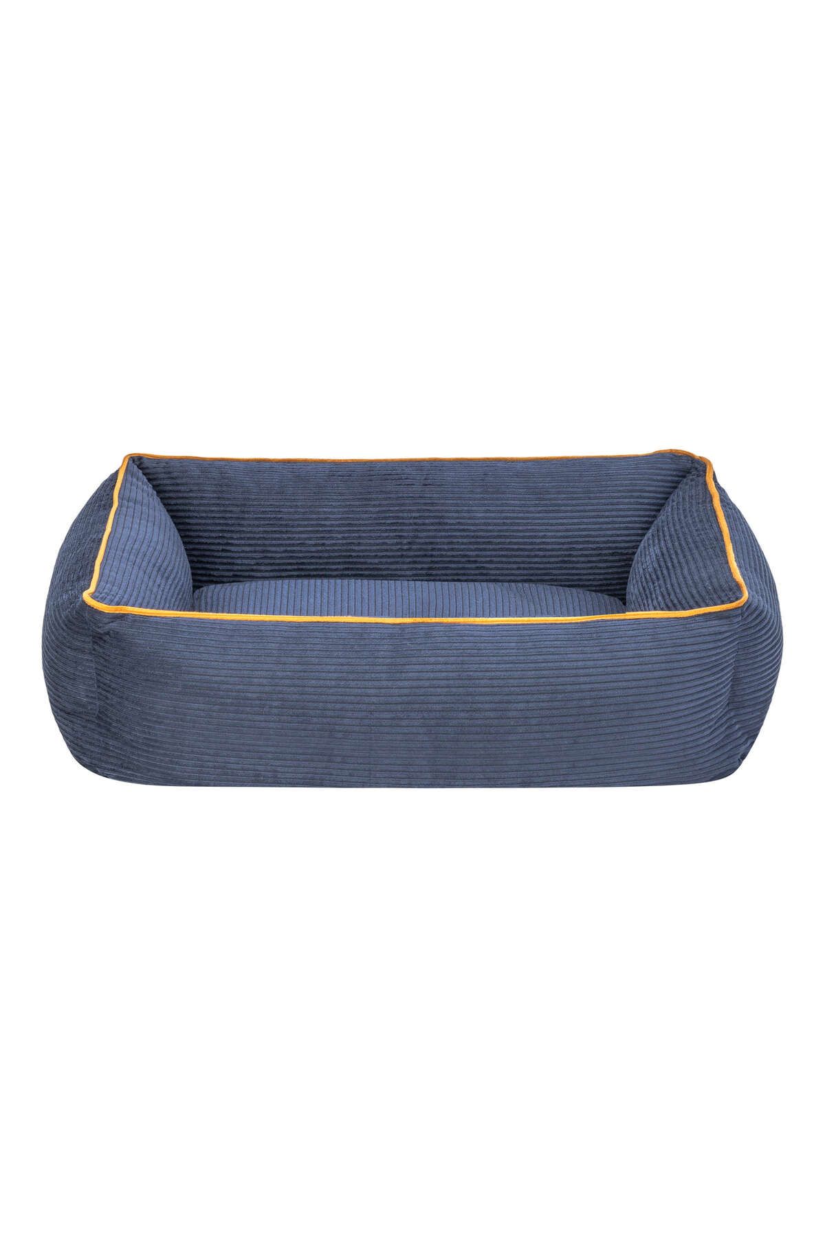 Pet Comfort Golf Kedi ve Köpek Yatağı Parliament Mavi w Hardal Biye XS 55x45cm DRSTR