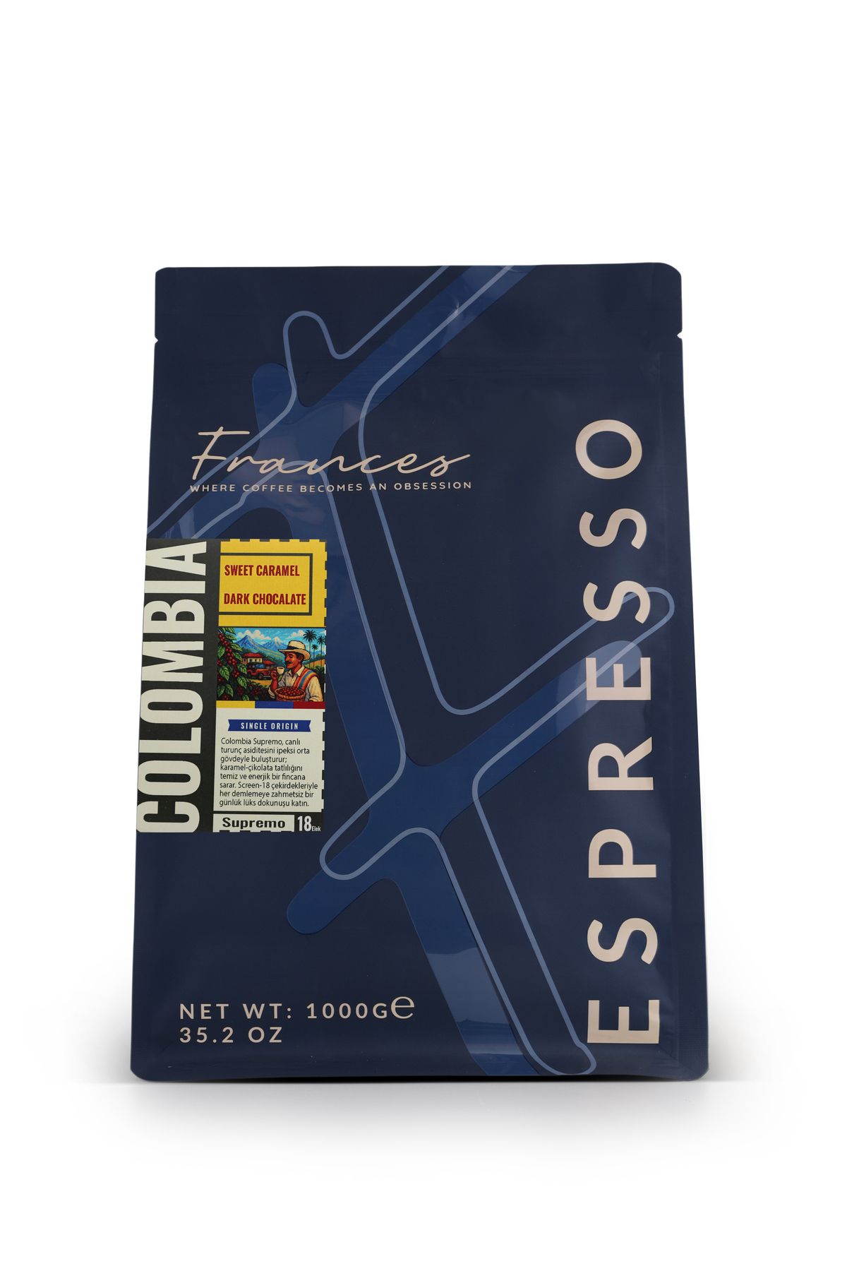 FRANCES Colombia Supremo Espresso Kahve 1KG