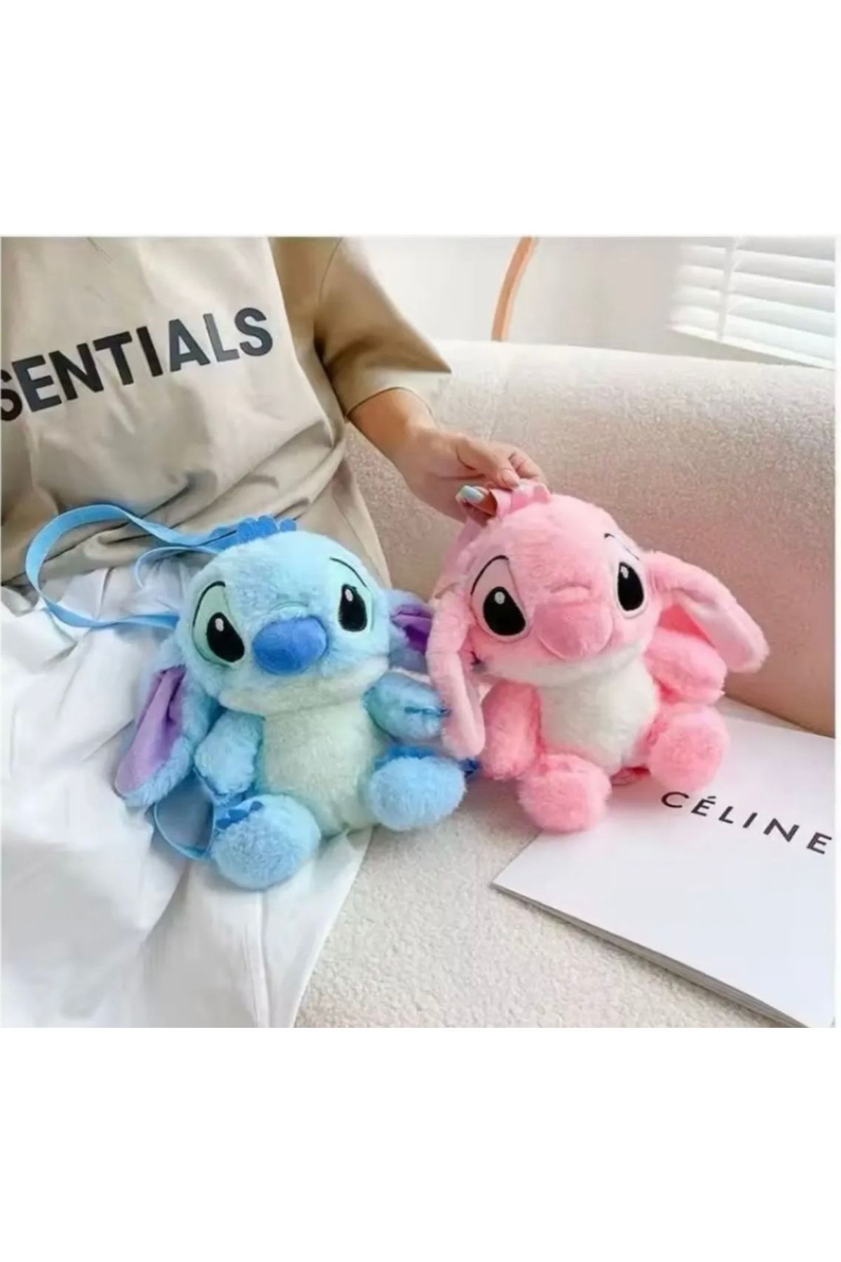 Otantik Home Lilo stitch karikatür peluş sırt çantası sevimli sırt çantası