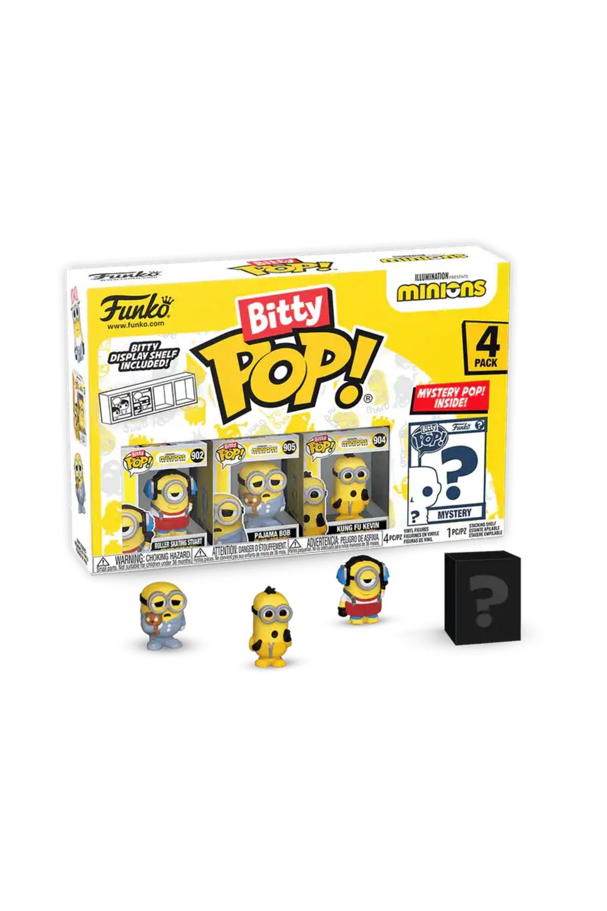 Funko Bitty Pop Minions - Roller Skating Stuart 4Lü Paket 73037
