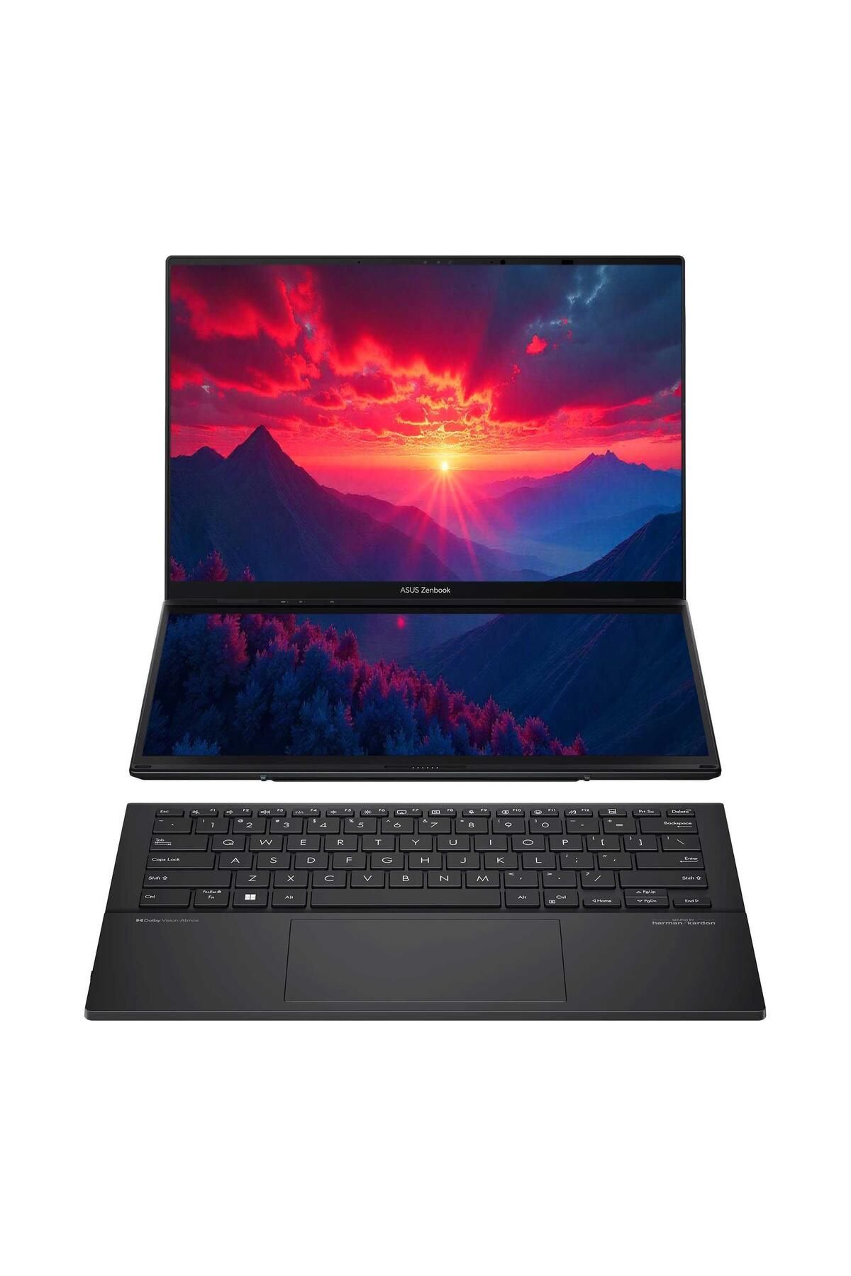 ASUS Zenbook Duo UX8406MA-DS00TT Ultra7 155H 16GB 1TBSSD 14" WUXGA Touch W11H Dizüstü Bilgisayar