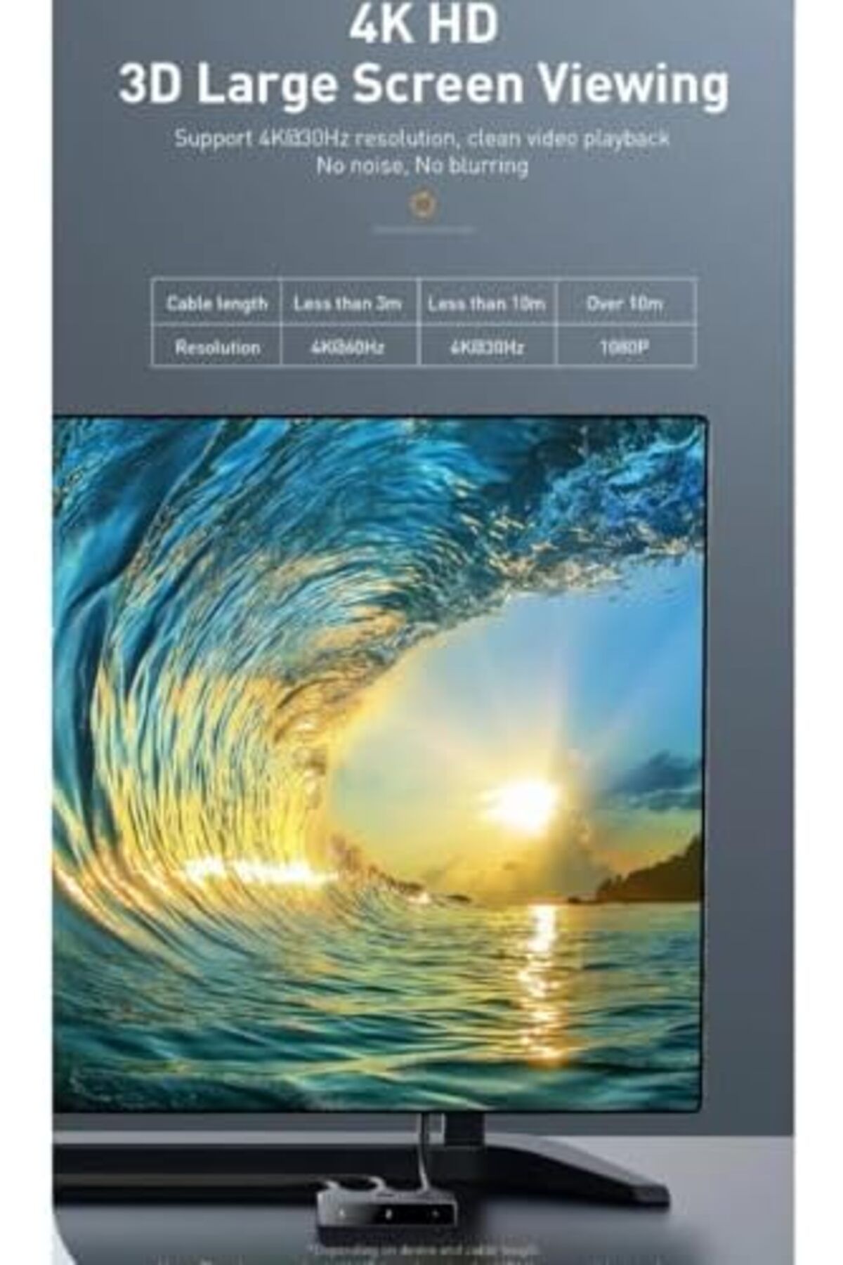 Baseus-محول HDMI 2 في 1 من Matrix، HDMI 2.0 Ultra 4K 1 في 2 مخرج، موزع محول HDMI يدعم HDR 6