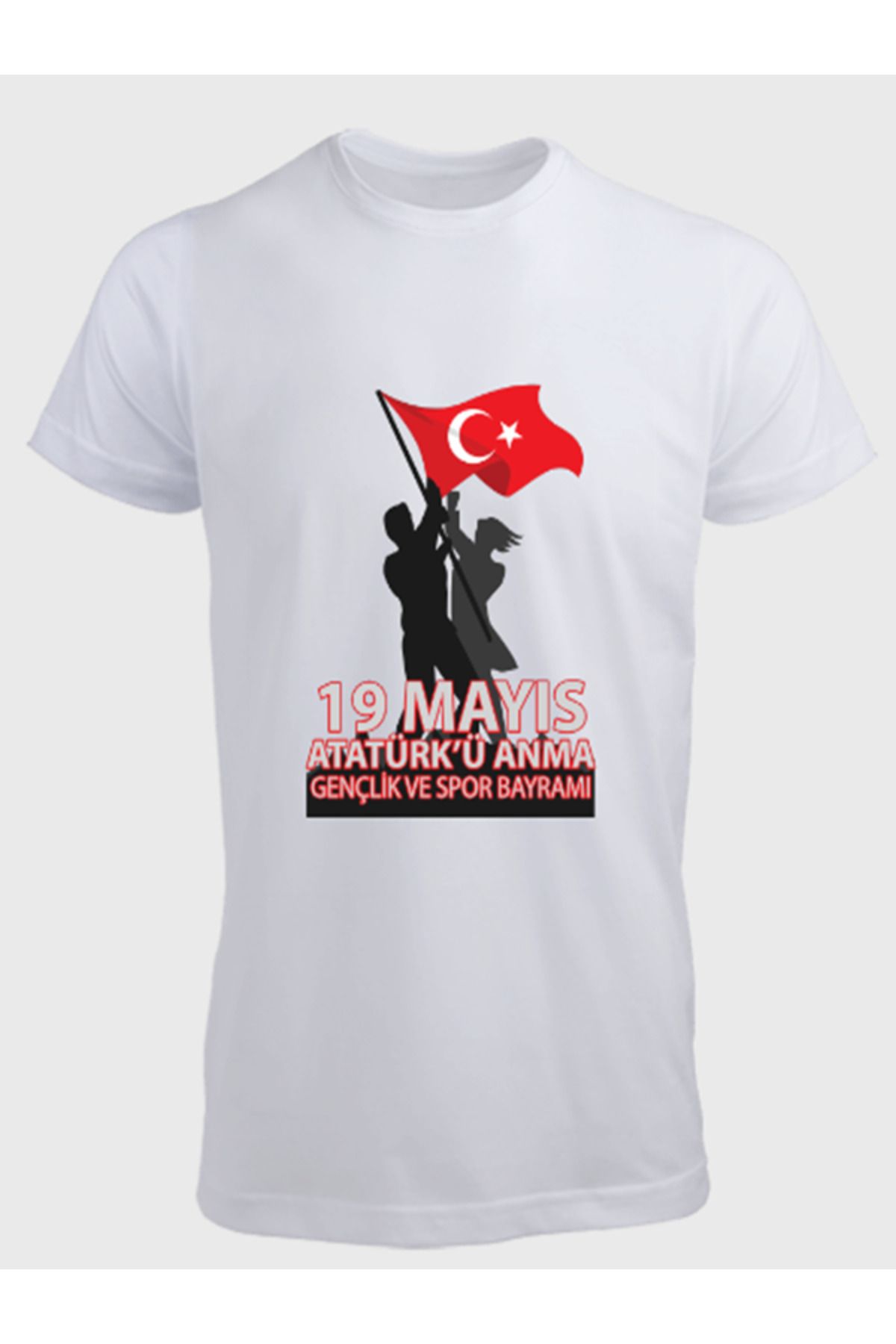 Ayka Kişiye Özel 19 MAYIS Baskılı Tshirt Tişört