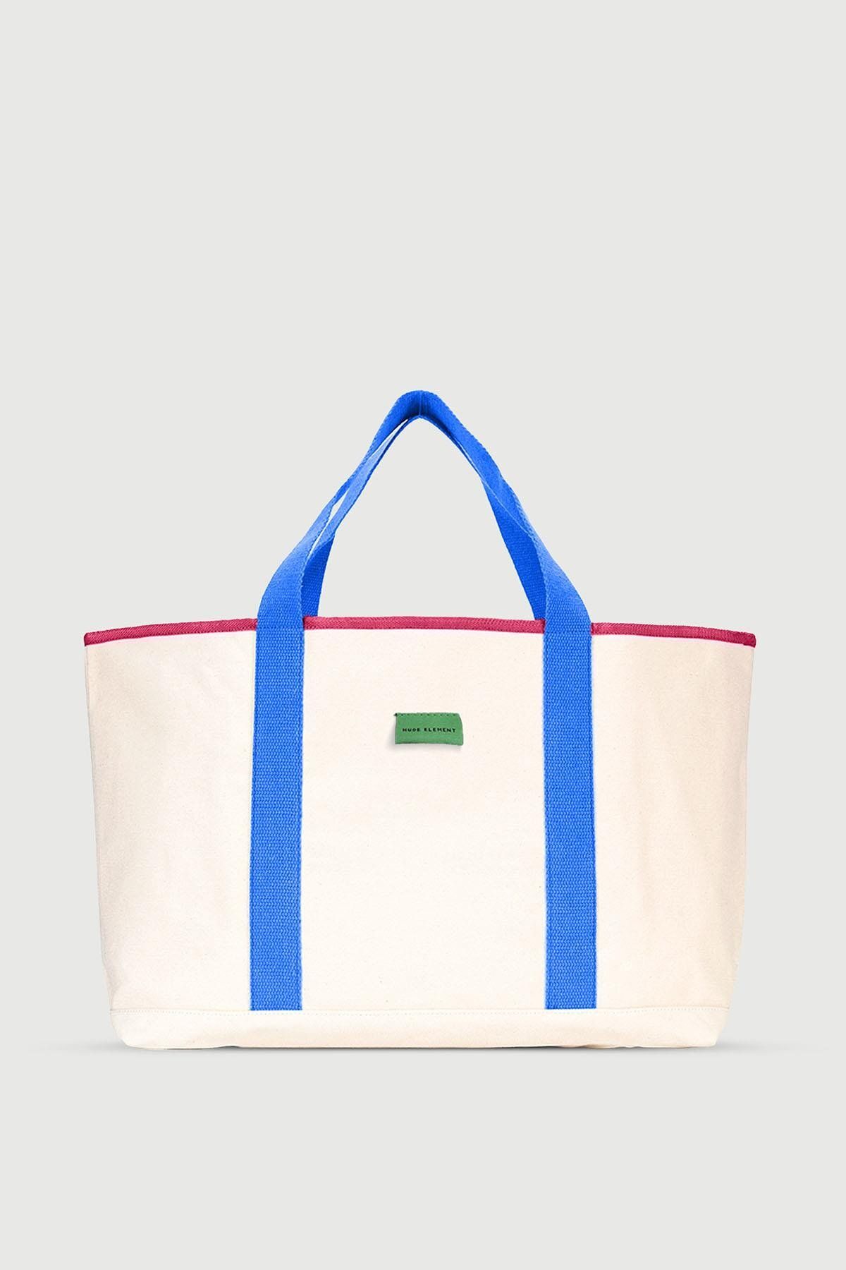 Huge Element Huge Extra Large Linen Bag Blue Pink