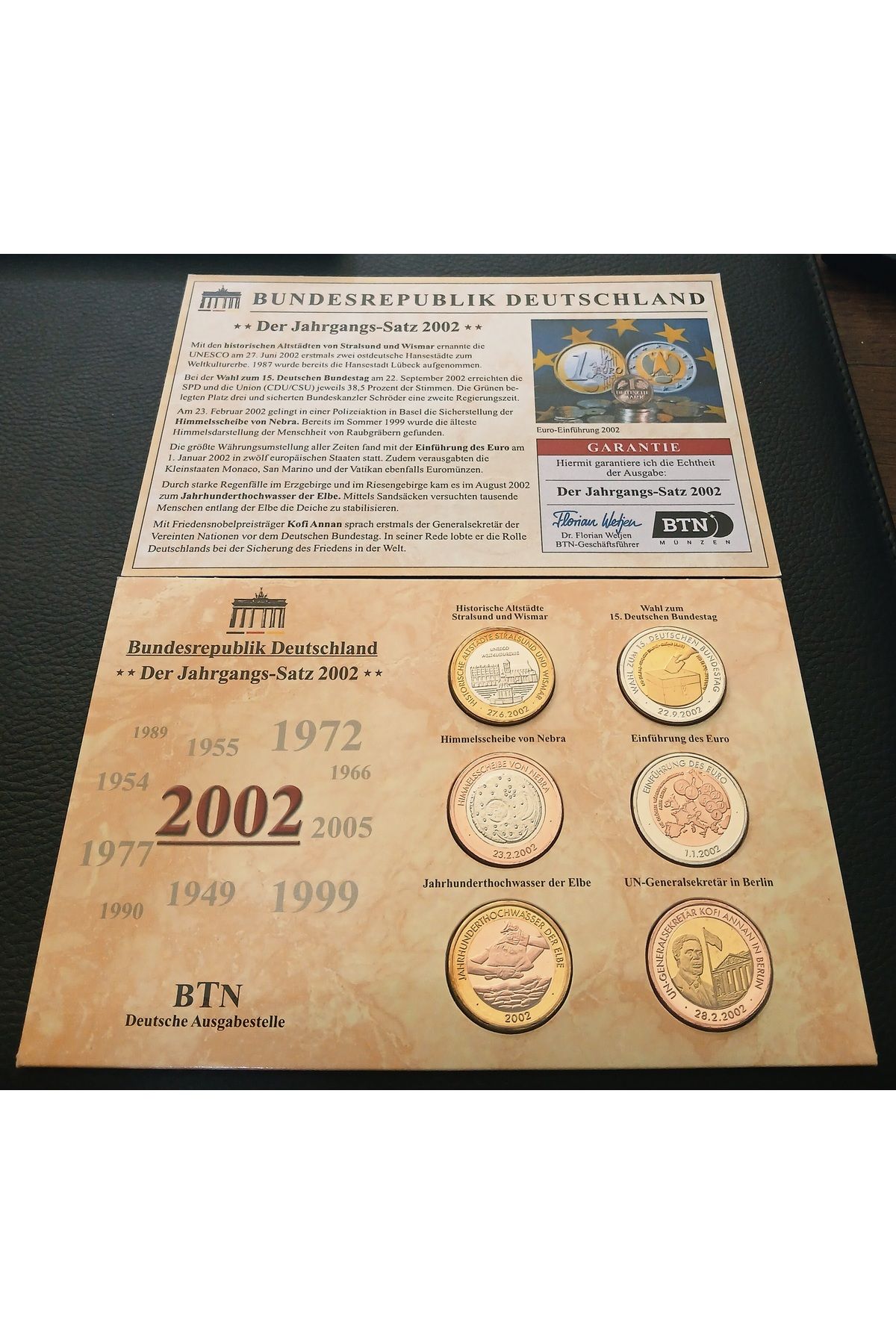 DÜZGÜN TİCARET 2002 ALMANYA HATIRA MADALYA SETİ MEŞHUR VE HATIRALAR SERİSİ