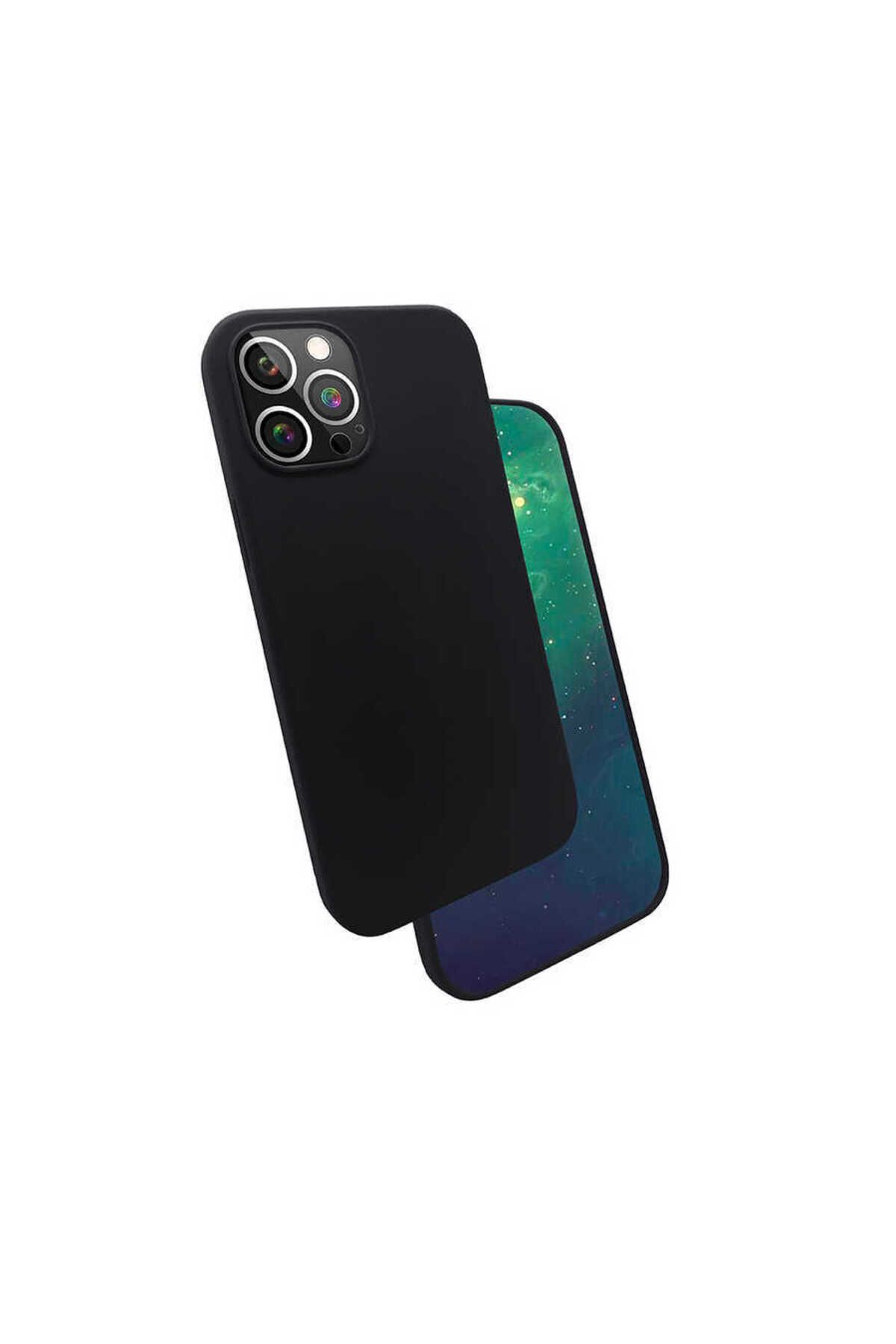 System Com iPhone 12 Pro Max Uyumlu SYS Silk Silikon-Siyah