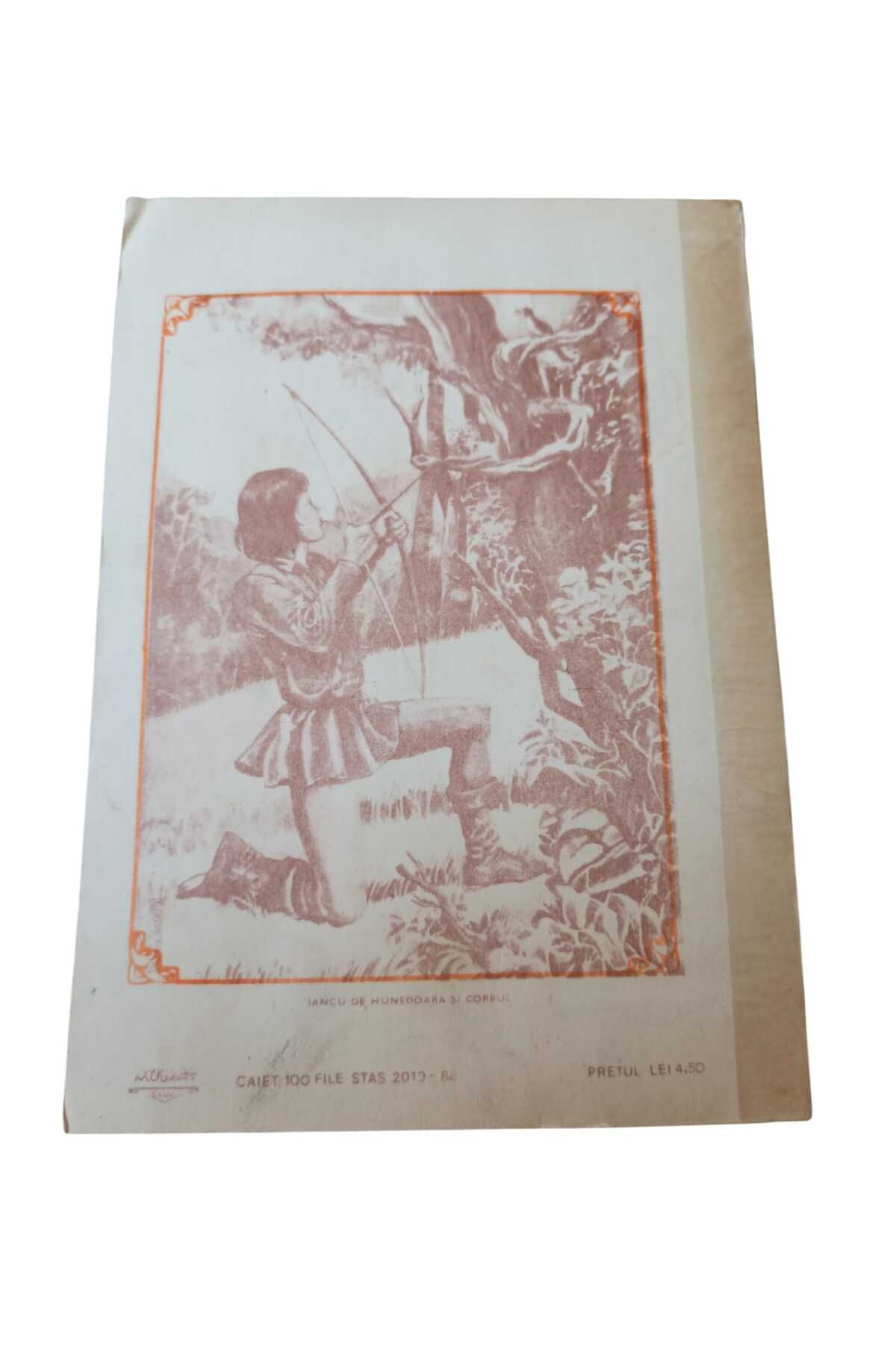Hureggo vintage nostaljik 80'lerden kalma defter kuş avlayan çocuk desenli