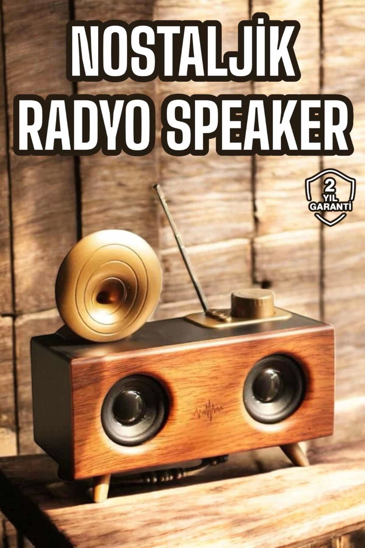 Vemora Nostaljik Görünümlü Bluetooth Bağlantılı Speaker