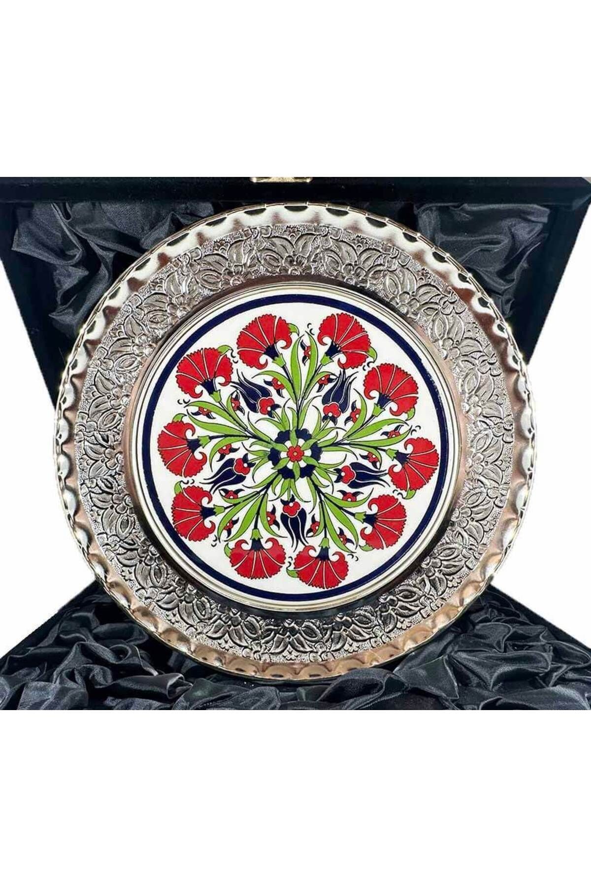 Çini Evi İş Ortaklığı Hediyesi Gümüş Tabak 25cm