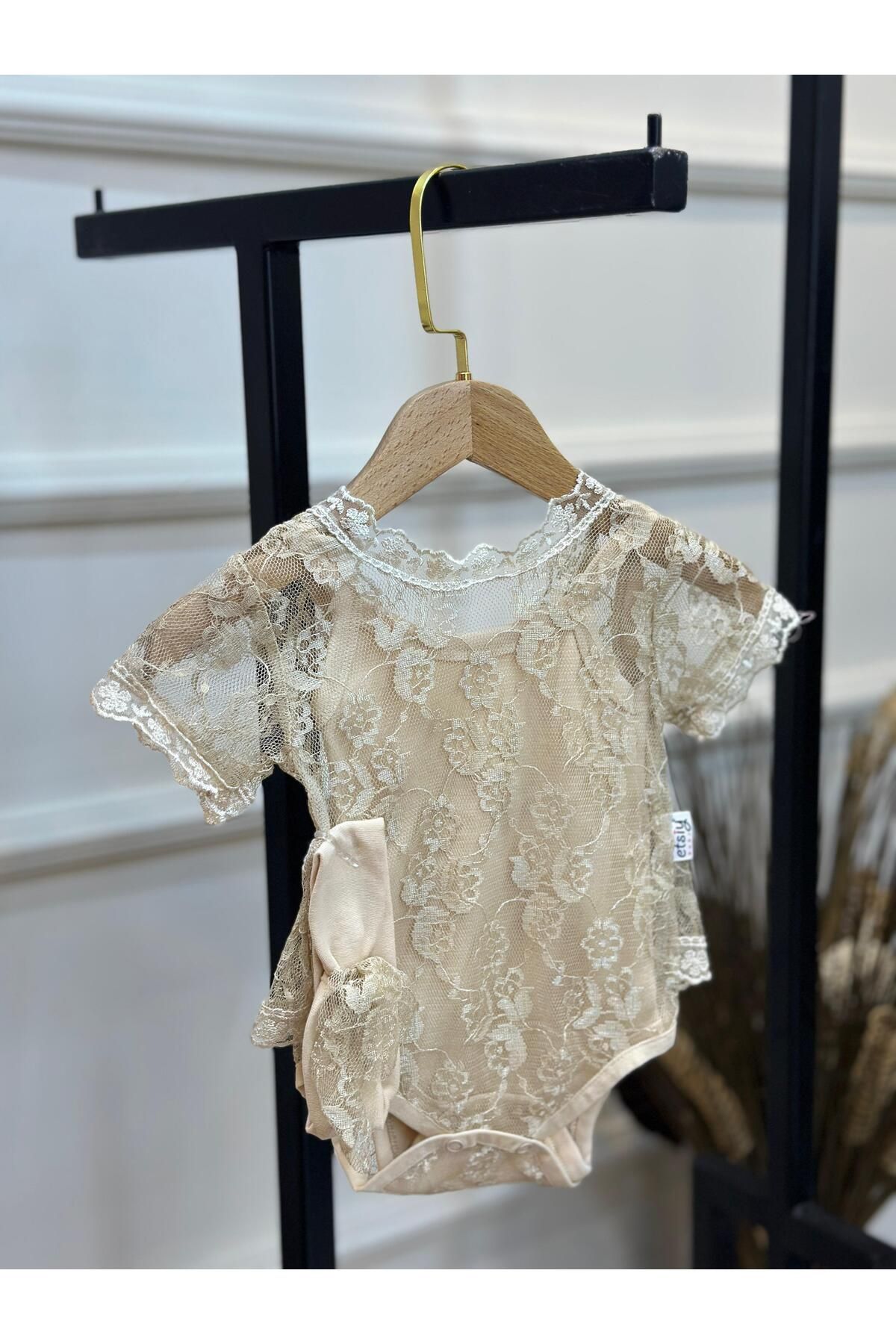 ArdenKids Dantel Detaylı Zıbın Bej
