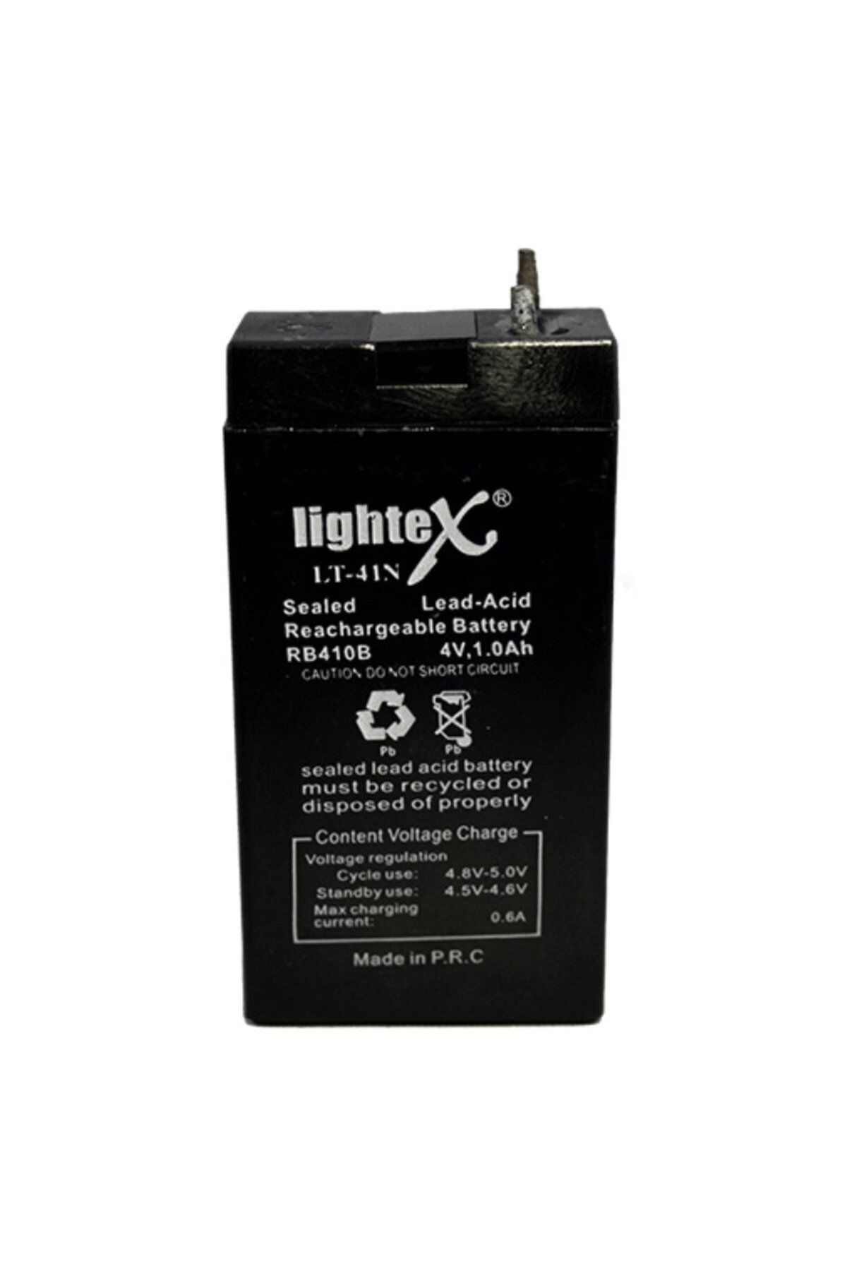 Lightex LT-41N 4Volt 1Amper Akü 65x22x35mm
