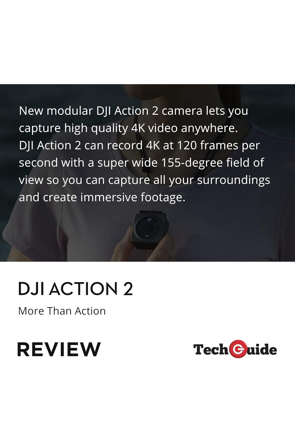 DJI-Action 2 Power Combo Camera - Portable with Battery Extension Module 3