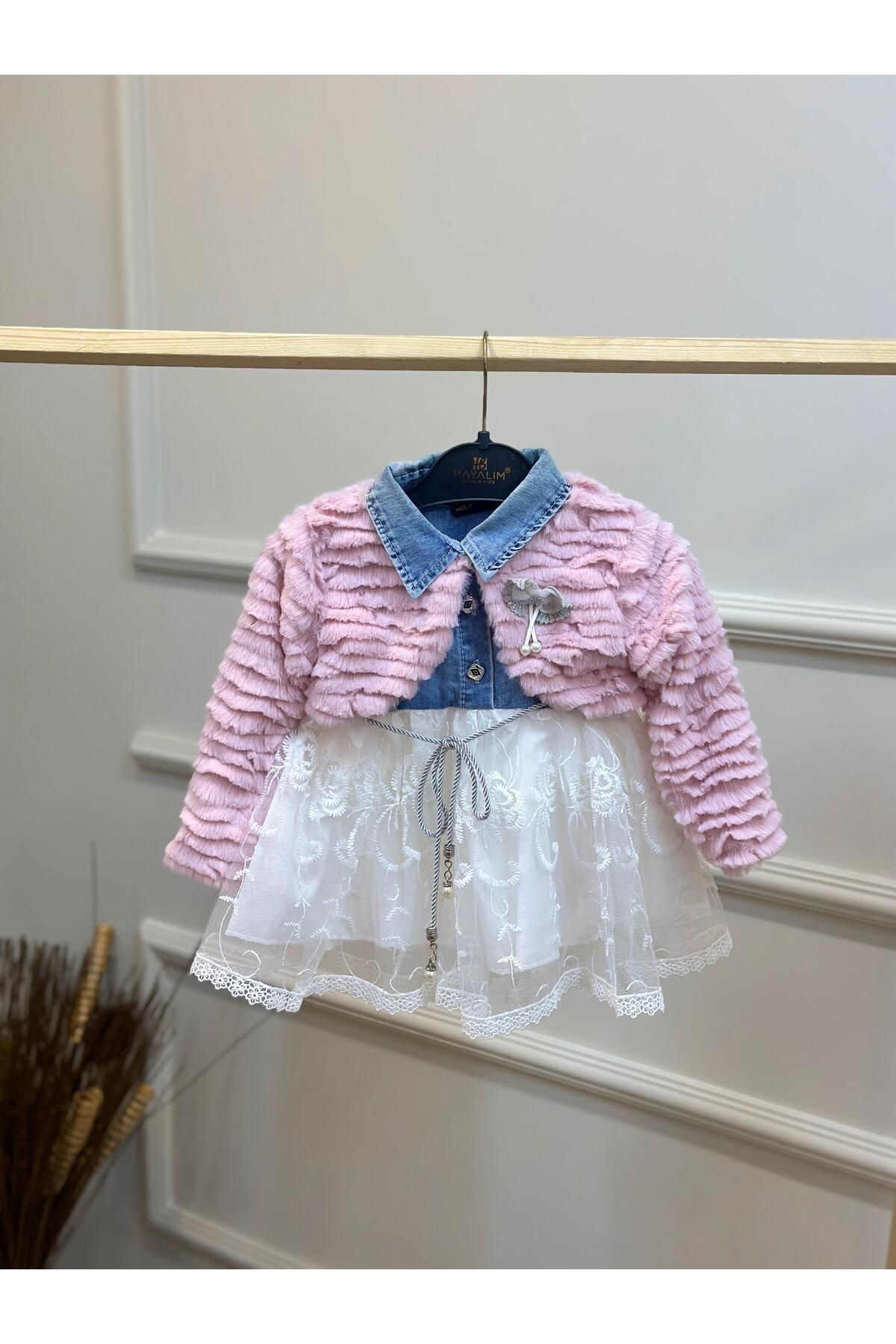 ArdenKids 9-24 Ay Pudra Bolerolu Elbise